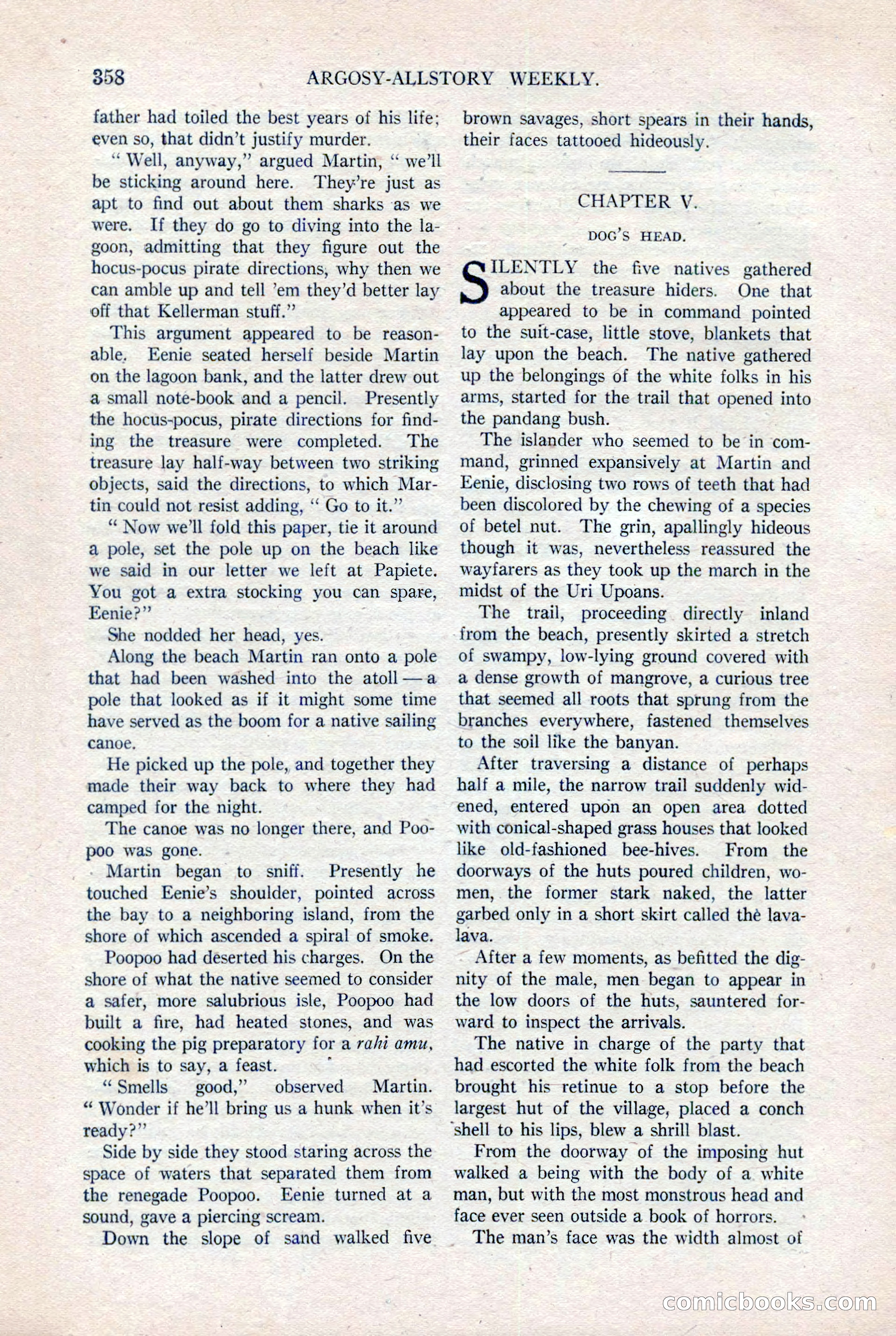 Argosy All-Story Weekly, August 20, 1921 — page 80 of 160
