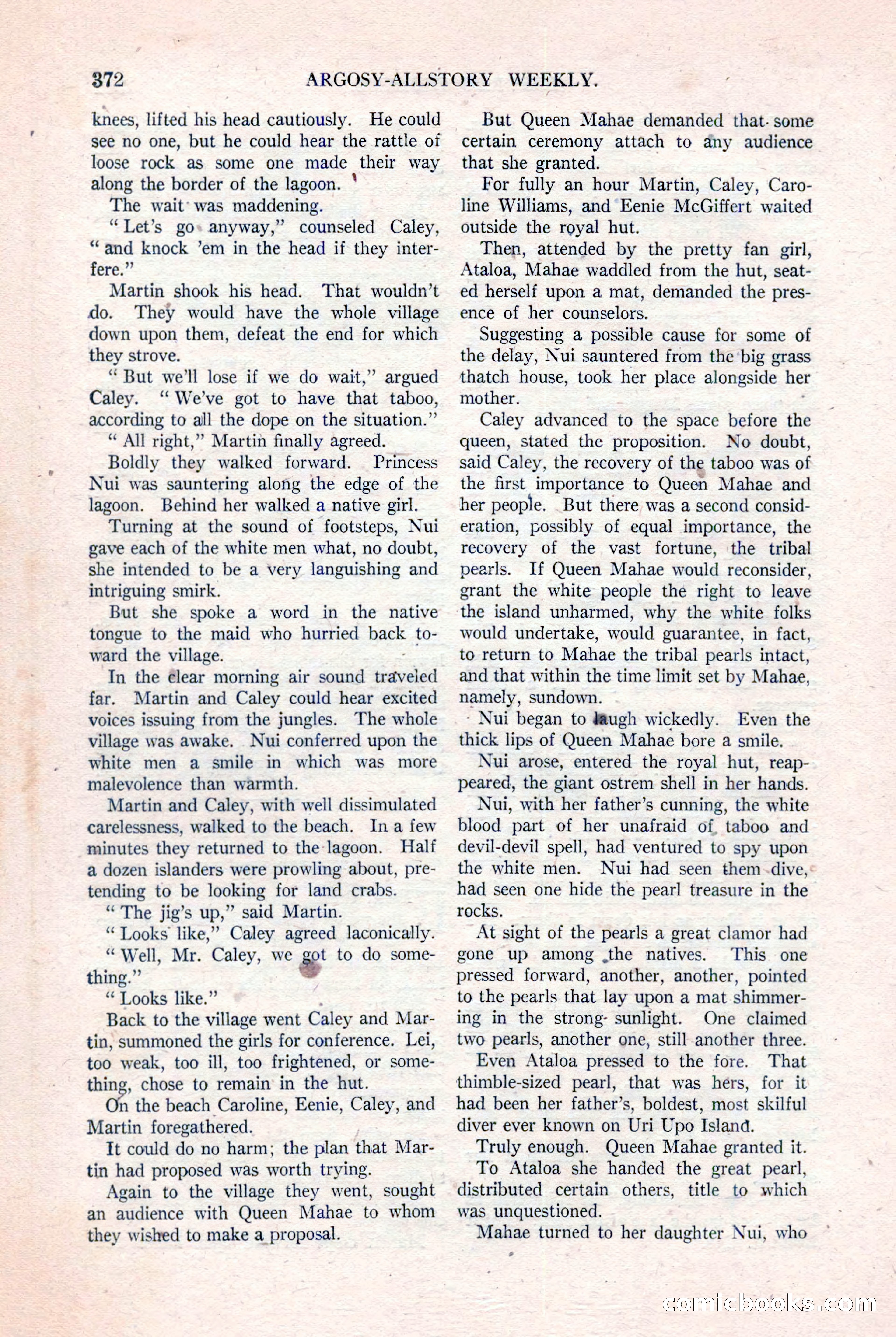 Argosy All-Story Weekly, August 20, 1921 — page 94 of 160