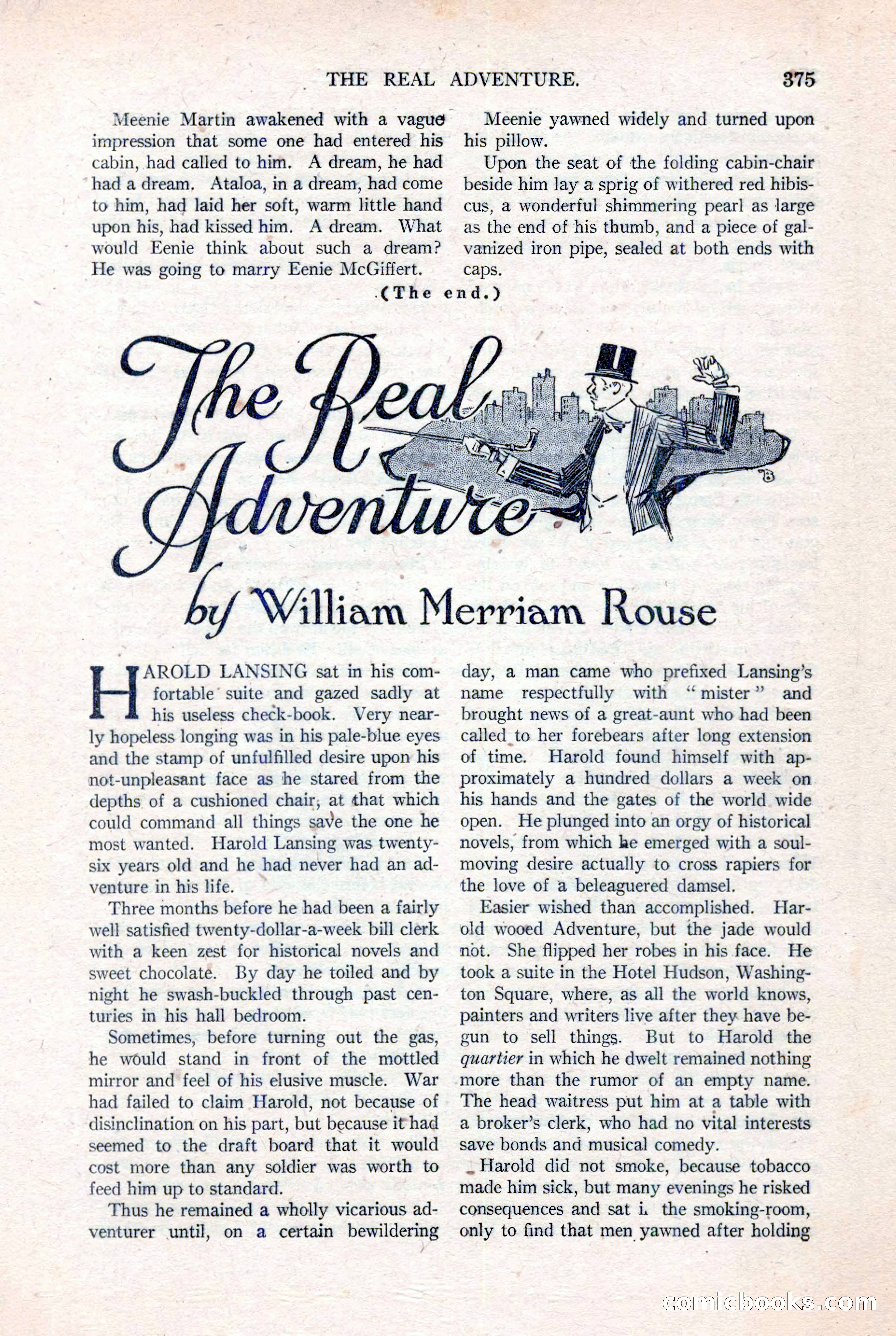 Argosy All-Story Weekly, August 20, 1921 — page 97 of 160
