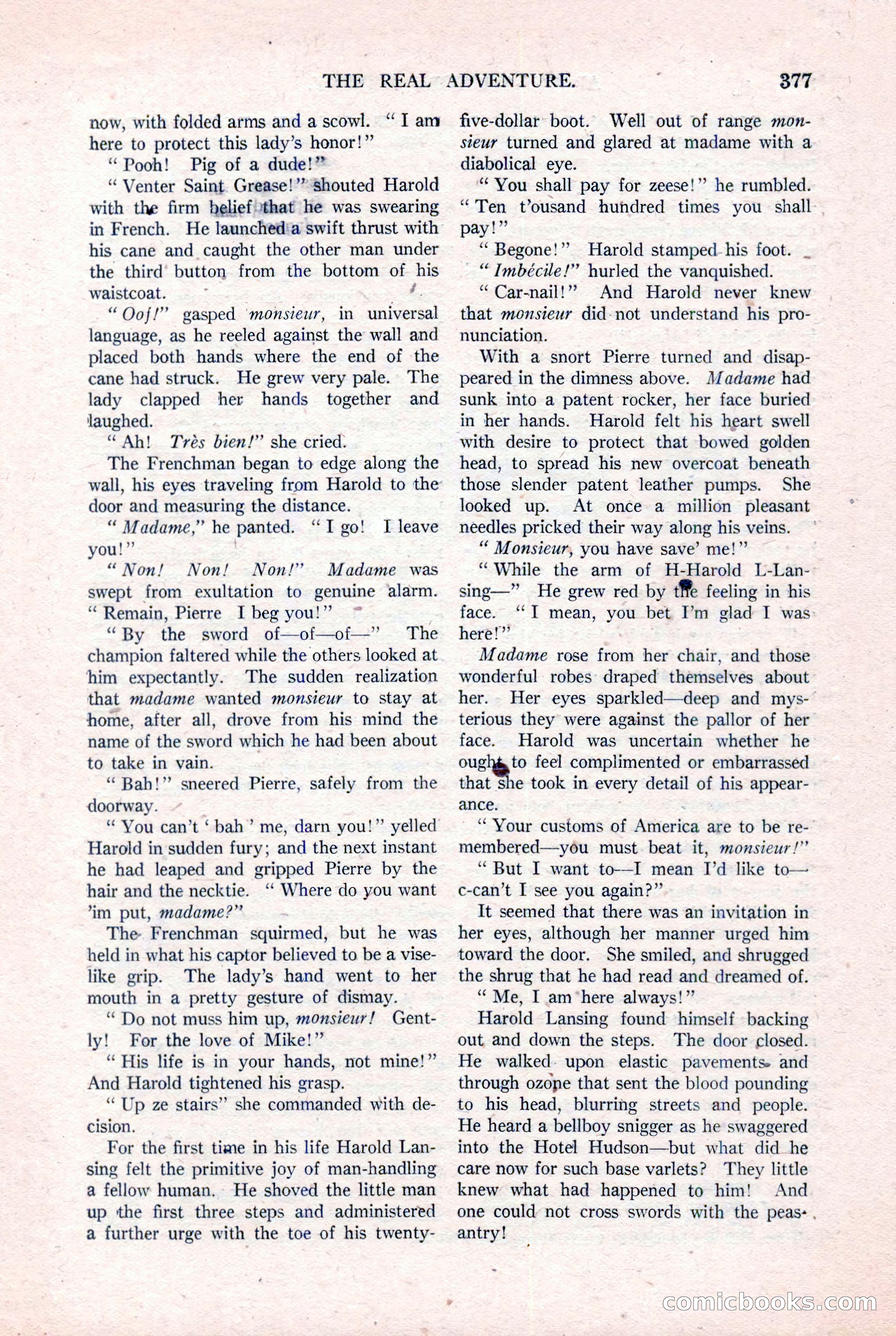 Argosy All-Story Weekly, August 20, 1921 — page 99 of 160