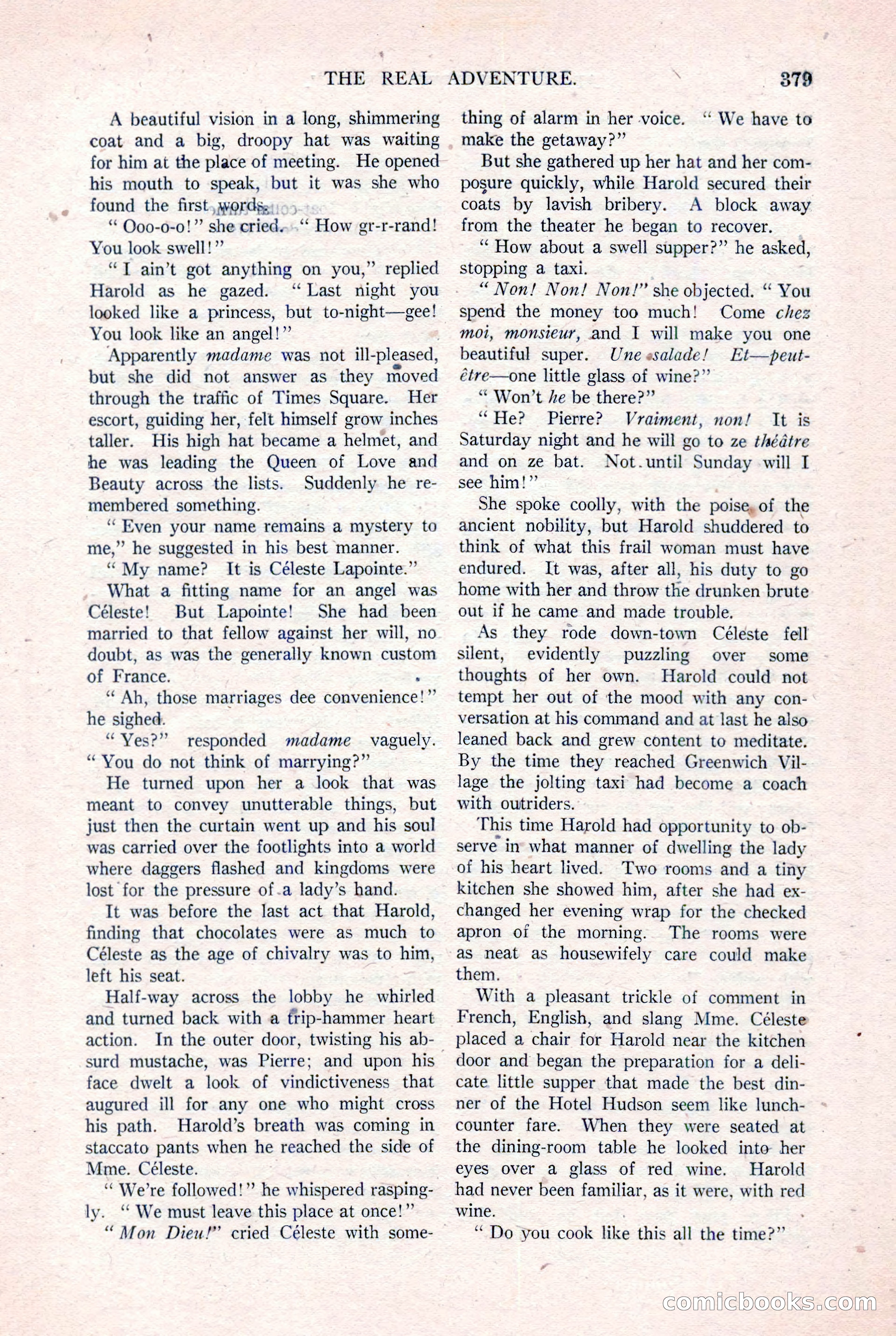 Argosy All-Story Weekly, August 20, 1921 — page 101 of 160