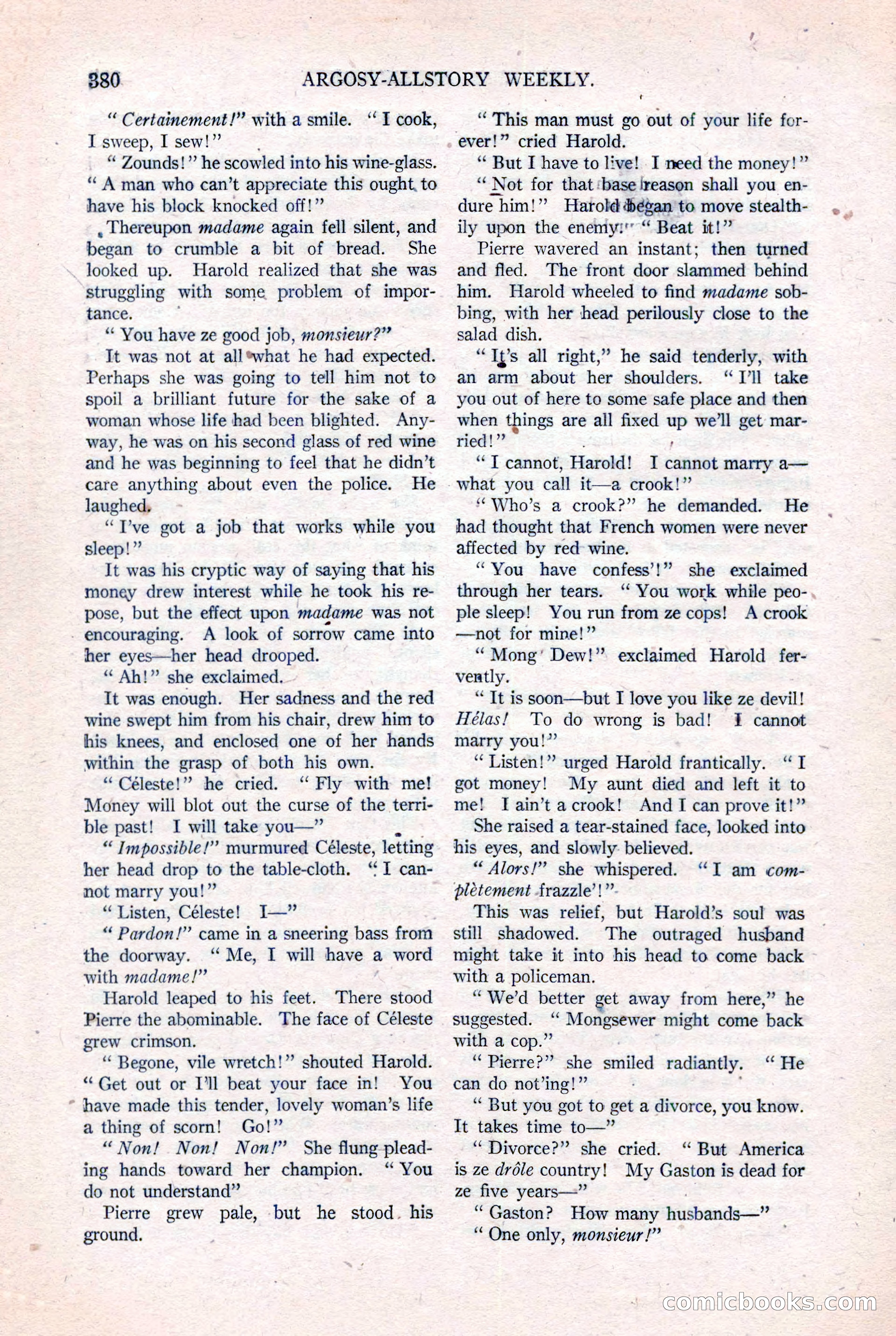 Argosy All-Story Weekly, August 20, 1921 — page 102 of 160