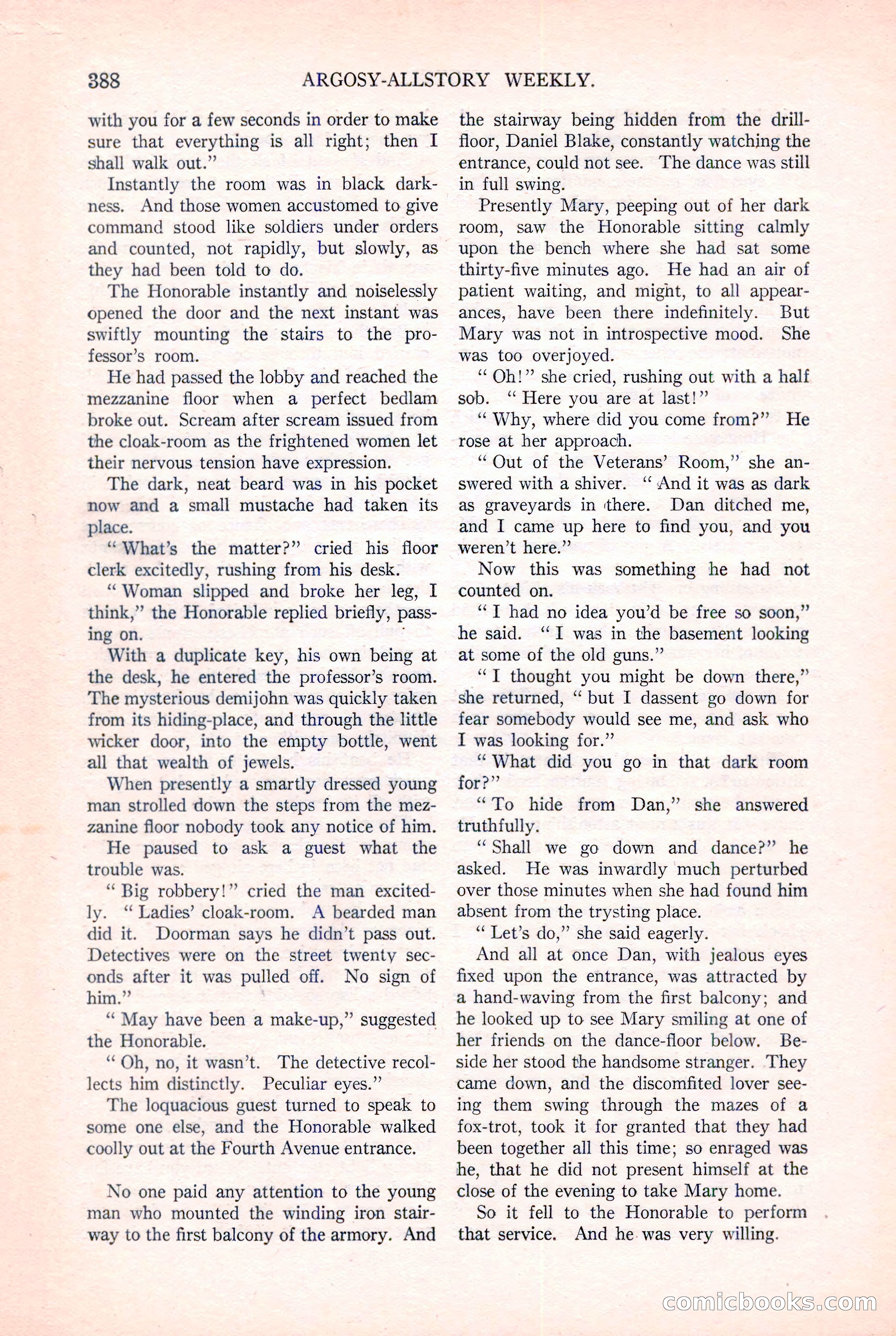 Argosy All-Story Weekly, August 20, 1921 — page 110 of 160