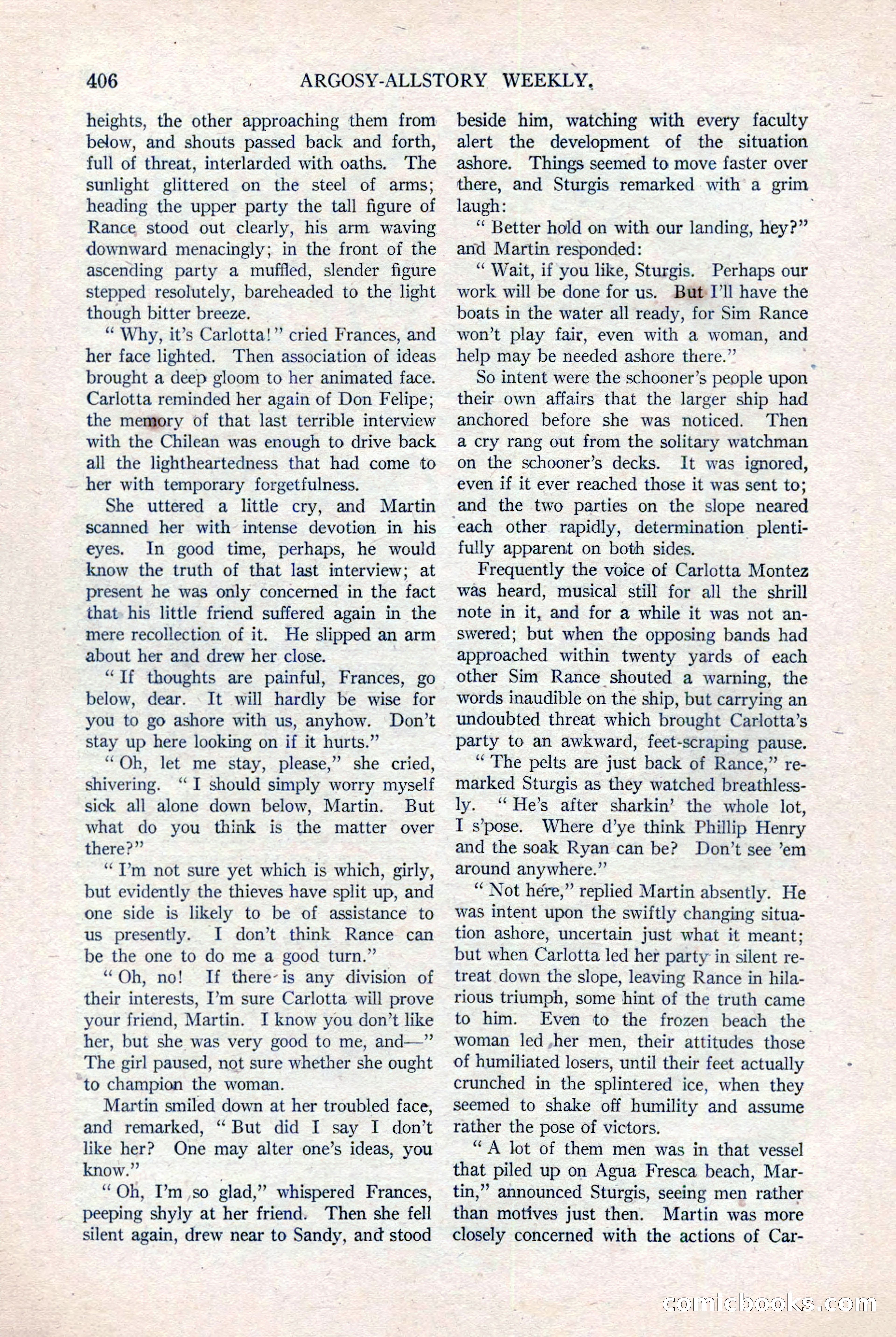 Argosy All-Story Weekly, August 20, 1921 — page 128 of 160
