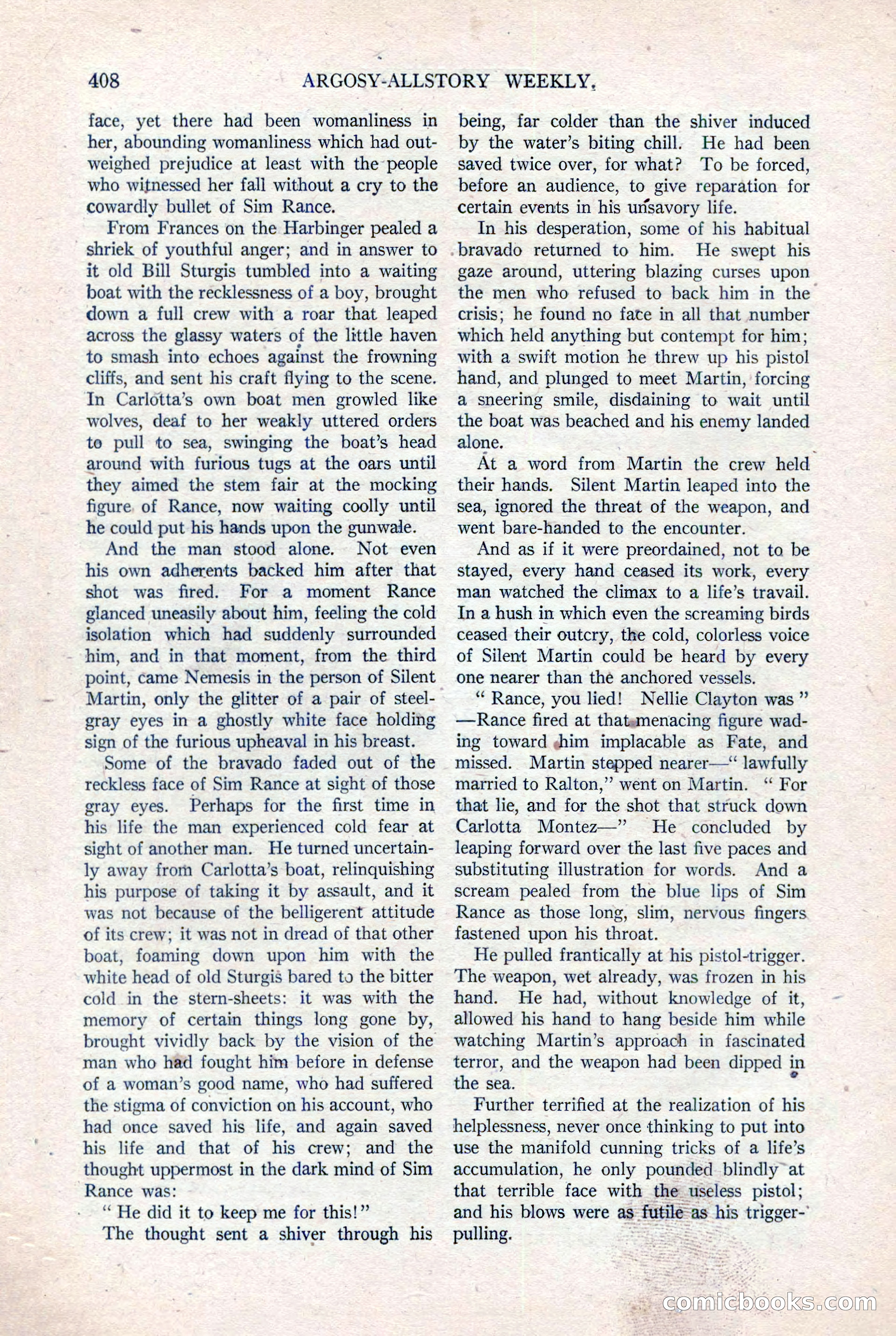 Argosy All-Story Weekly, August 20, 1921 — page 130 of 160