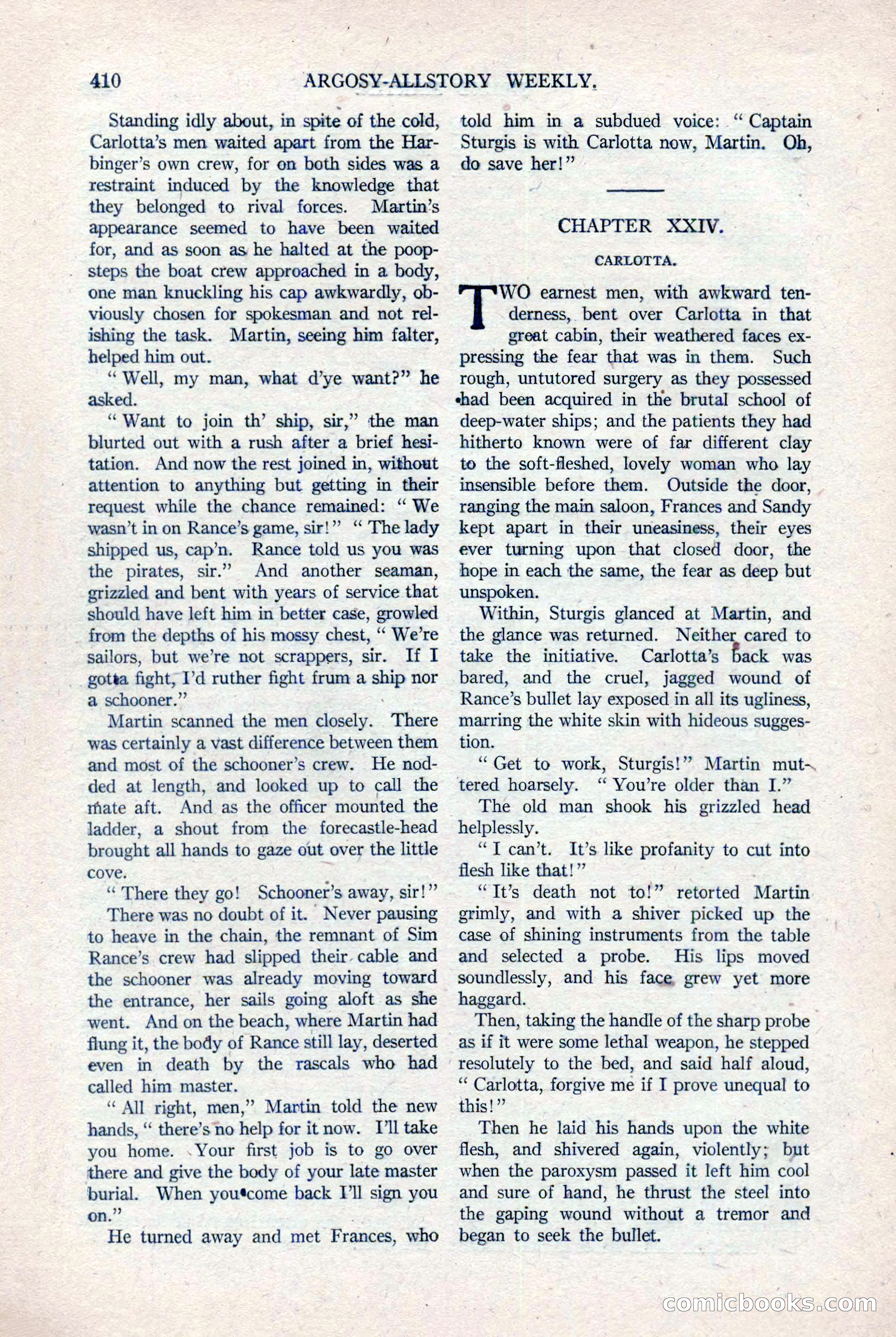 Argosy All-Story Weekly, August 20, 1921 — page 132 of 160