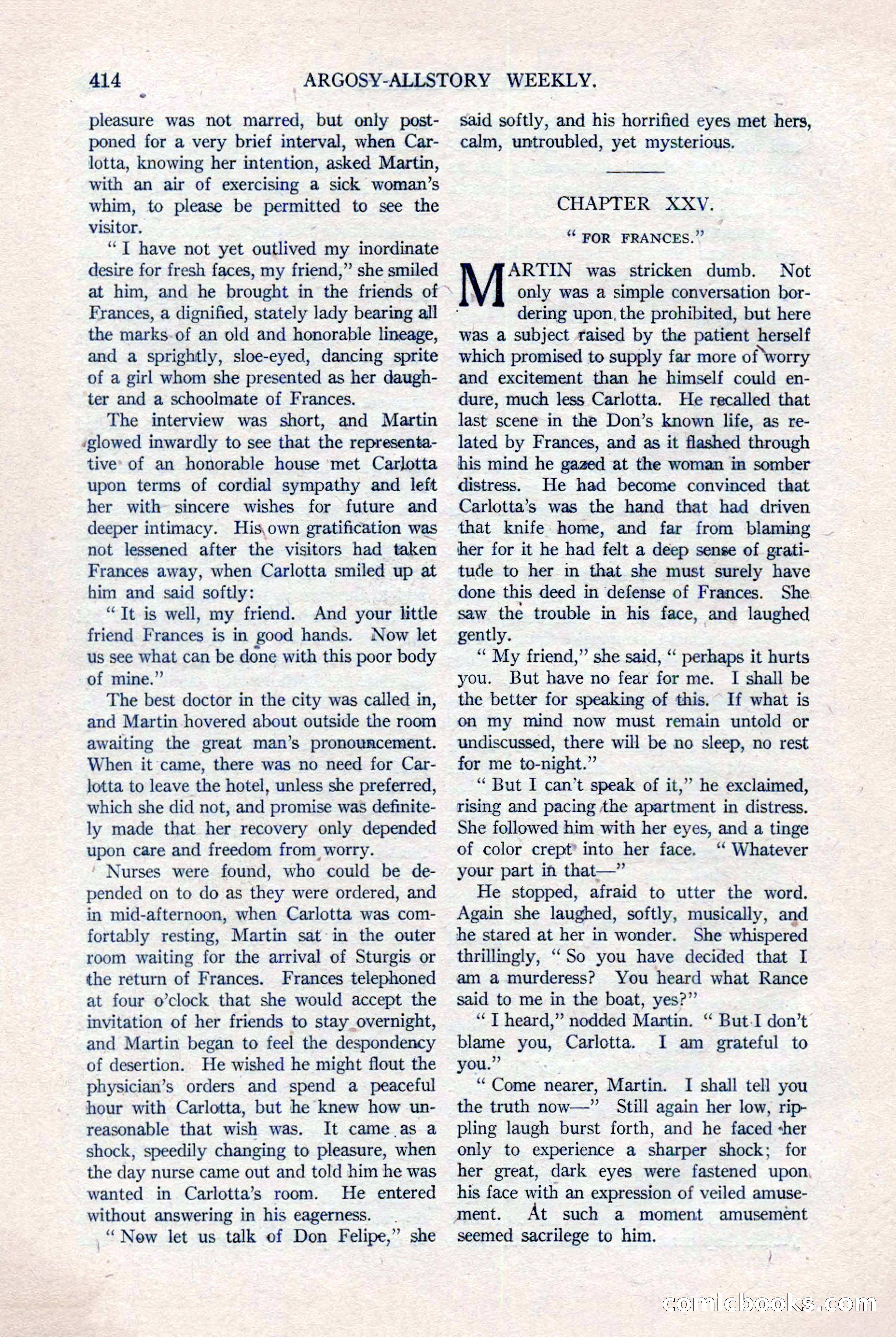 Argosy All-Story Weekly, August 20, 1921 — page 136 of 160