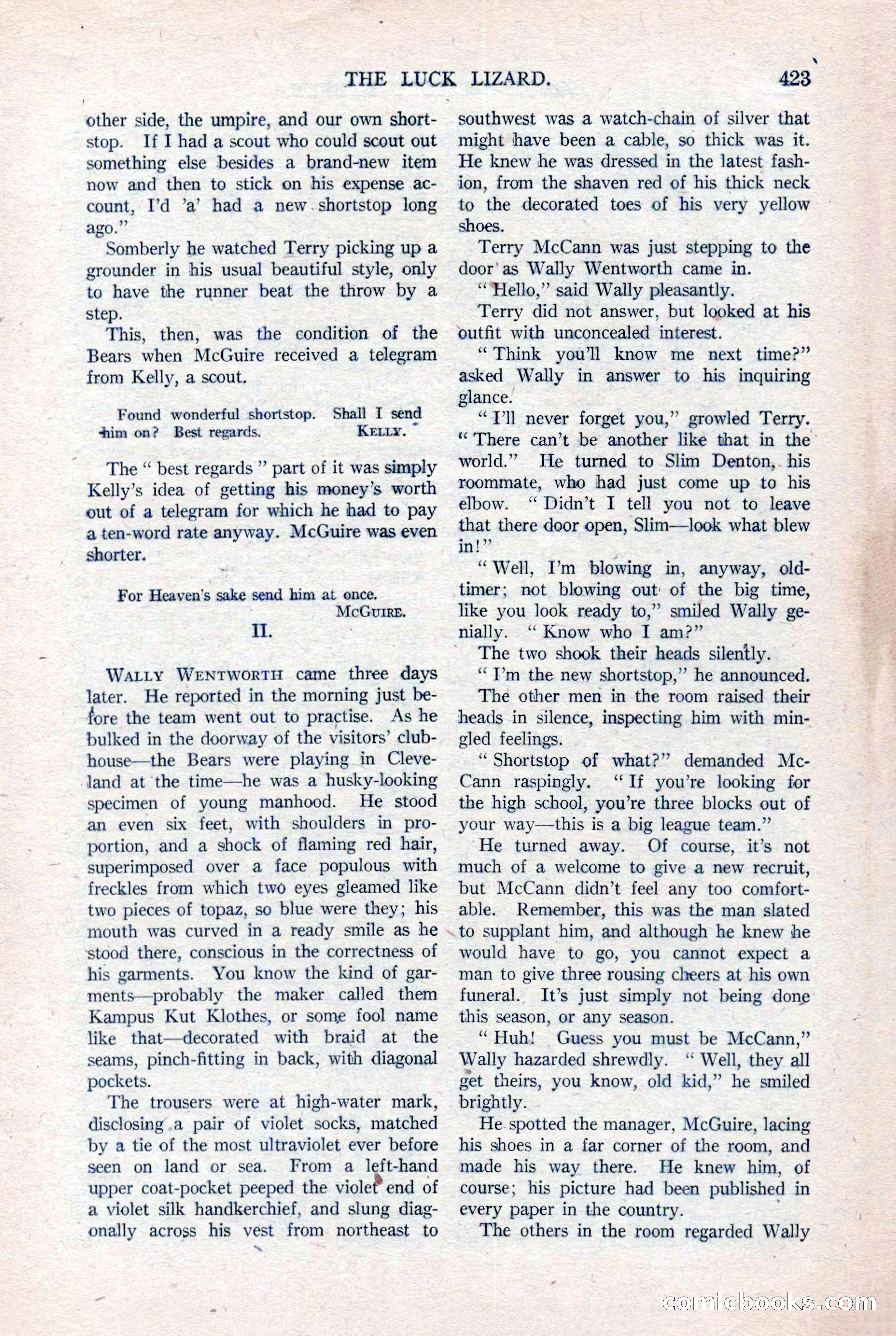 Argosy All-Story Weekly, August 20, 1921 — page 145 of 160