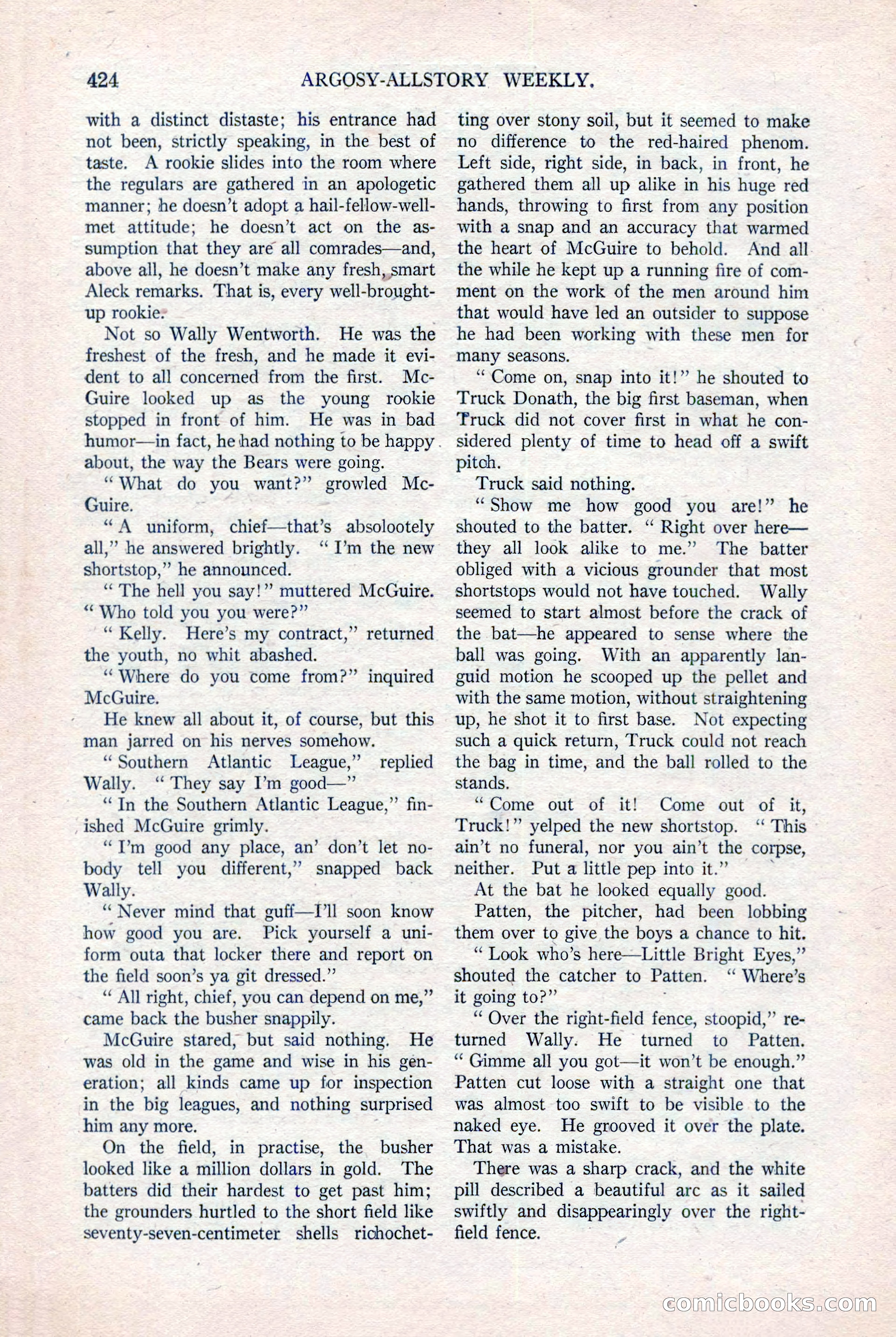 Argosy All-Story Weekly, August 20, 1921 — page 146 of 160