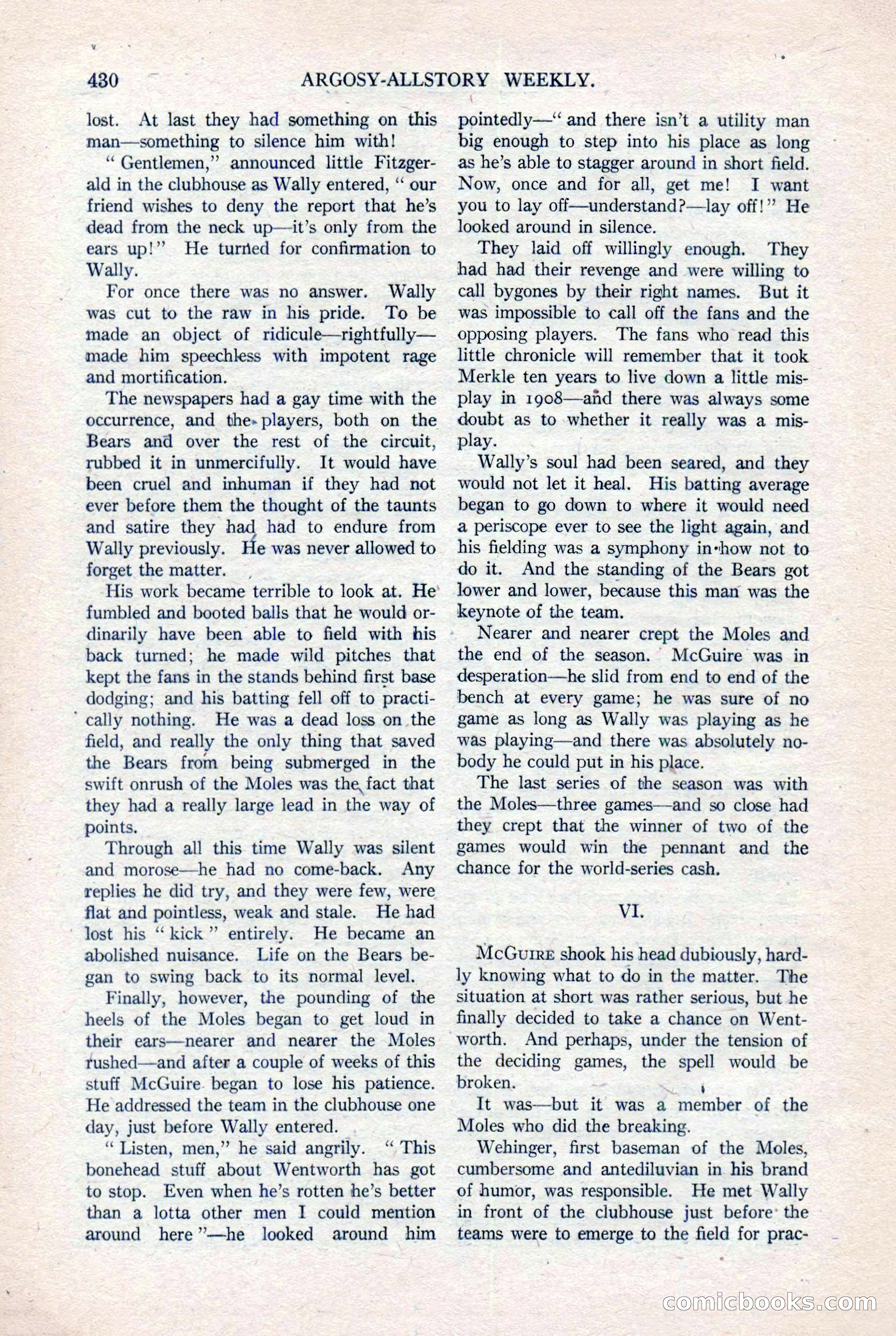 Argosy All-Story Weekly, August 20, 1921 — page 152 of 160