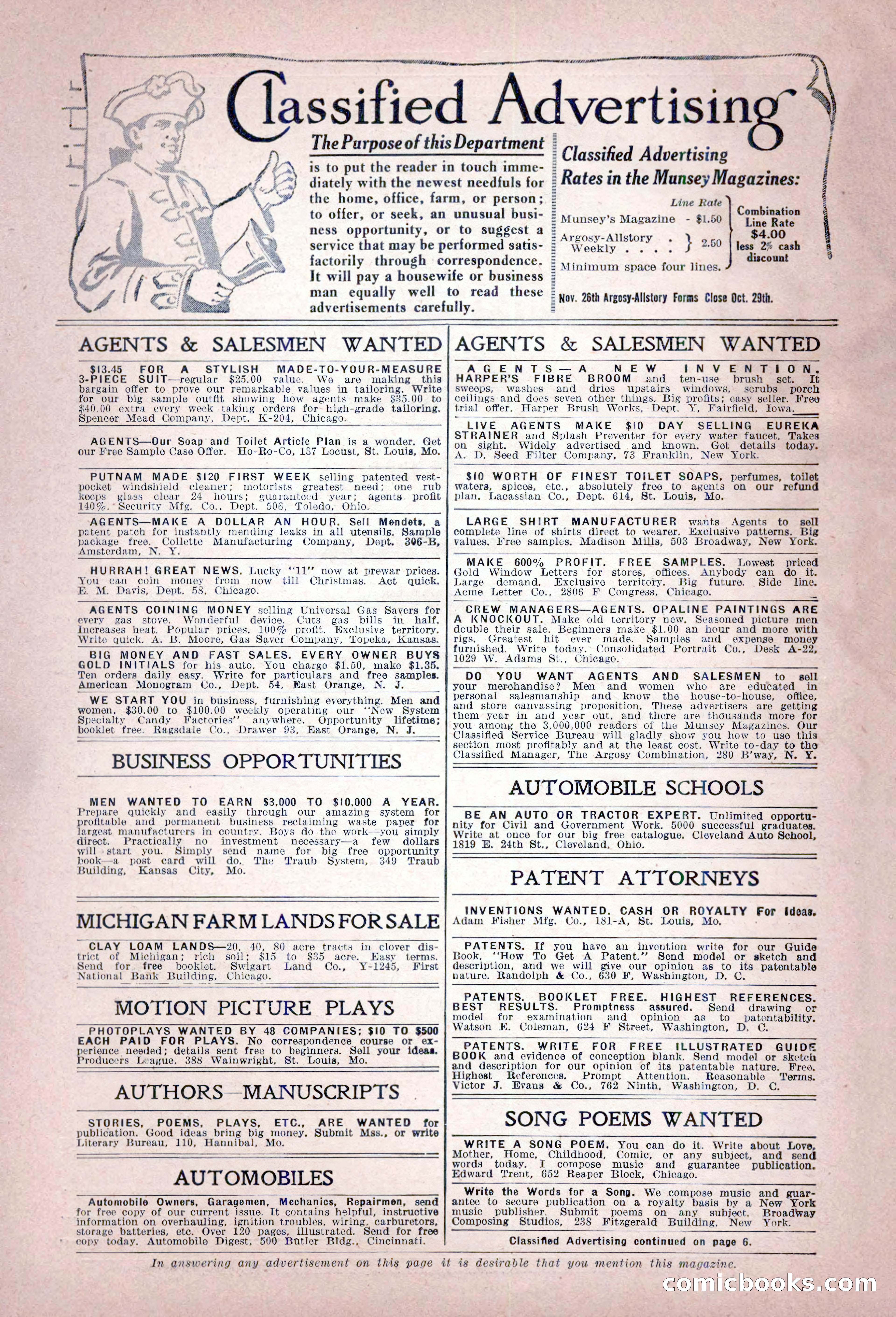 Argosy All-Story Weekly, October 22, 1921 — page 6 of 156