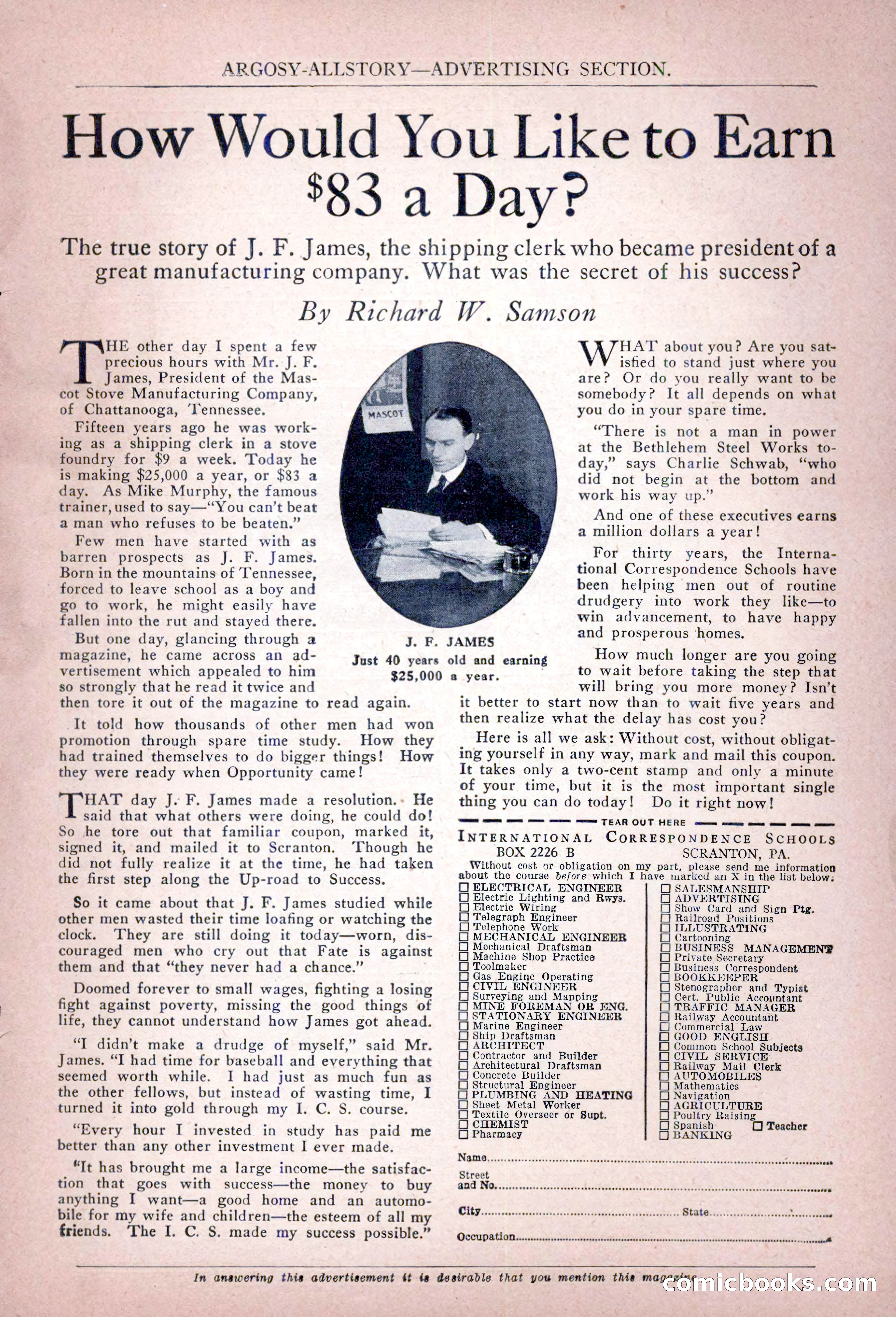 Argosy All-Story Weekly, October 22, 1921 — page 7 of 156