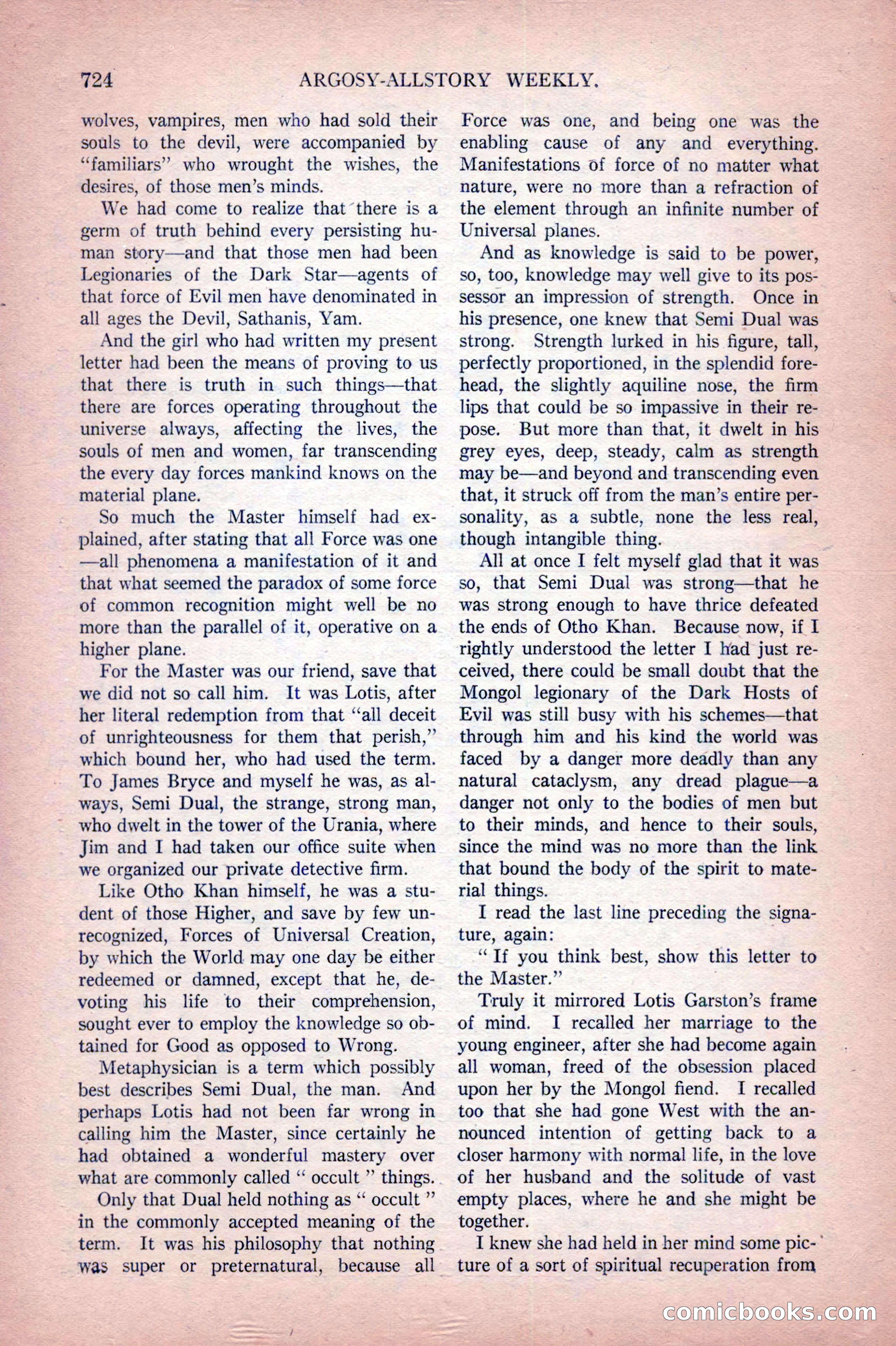 Argosy All-Story Weekly, October 22, 1921 — page 14 of 156