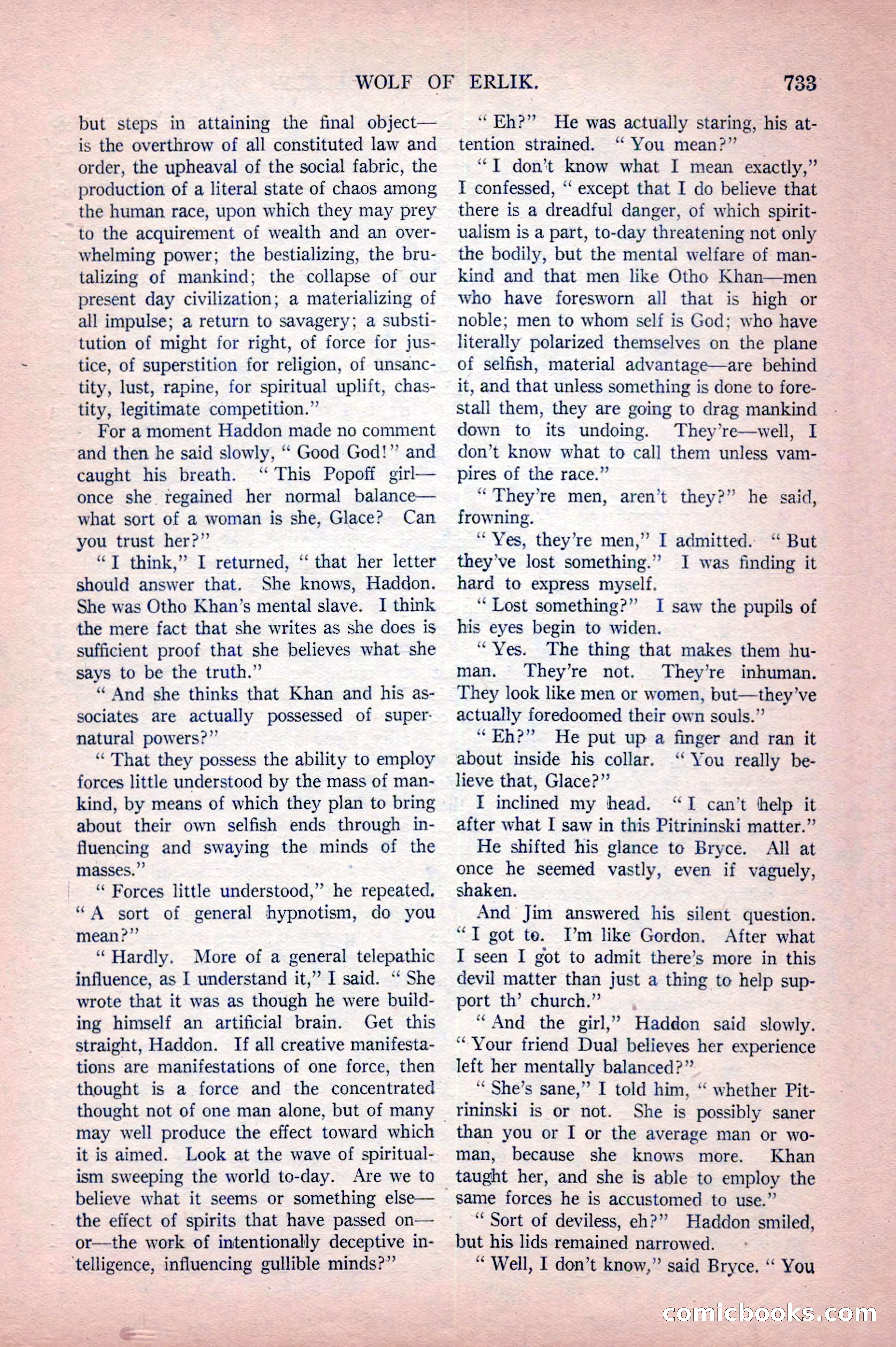 Argosy All-Story Weekly, October 22, 1921 — page 23 of 156