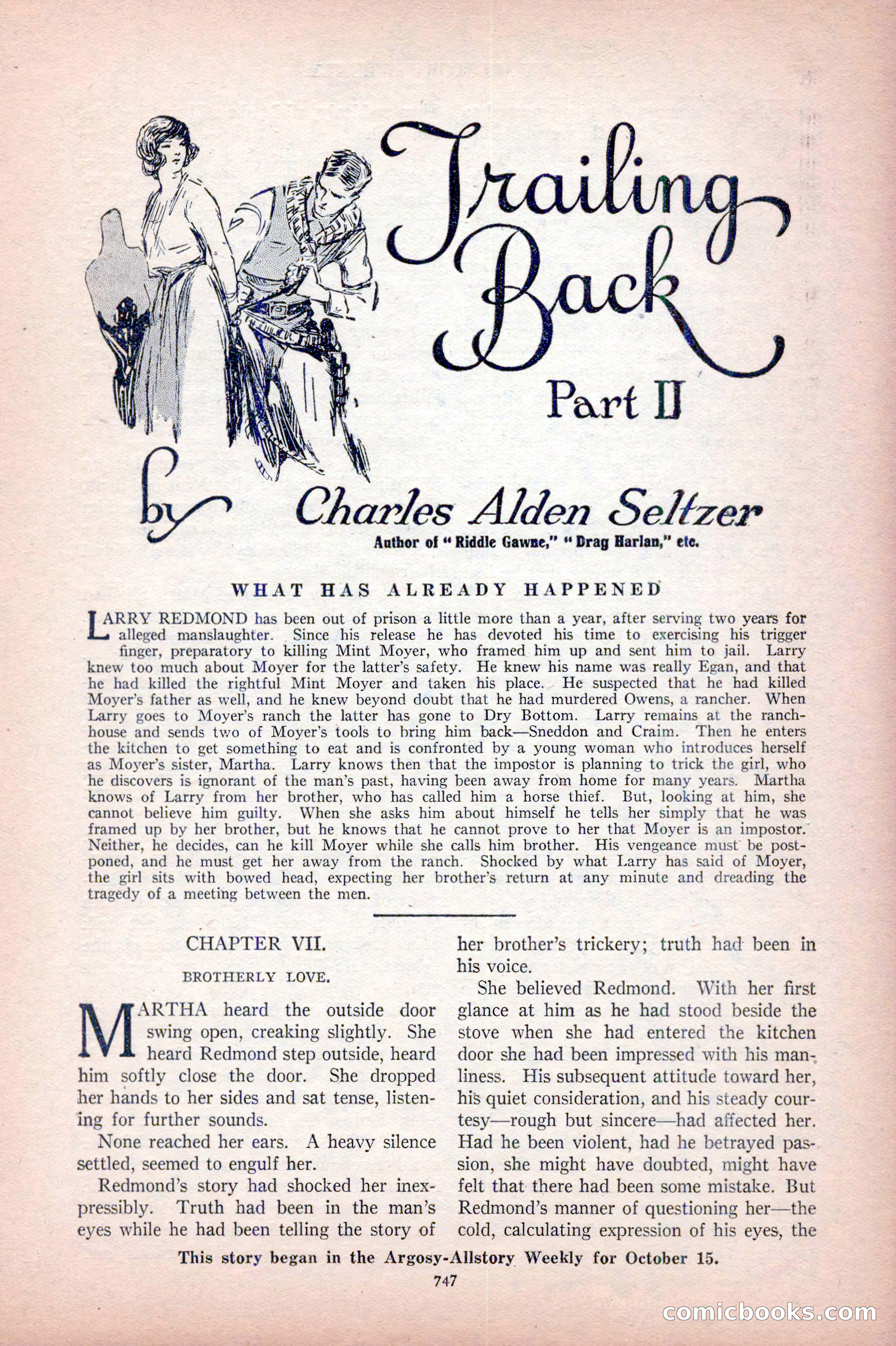 Argosy All-Story Weekly, October 22, 1921 — page 37 of 156