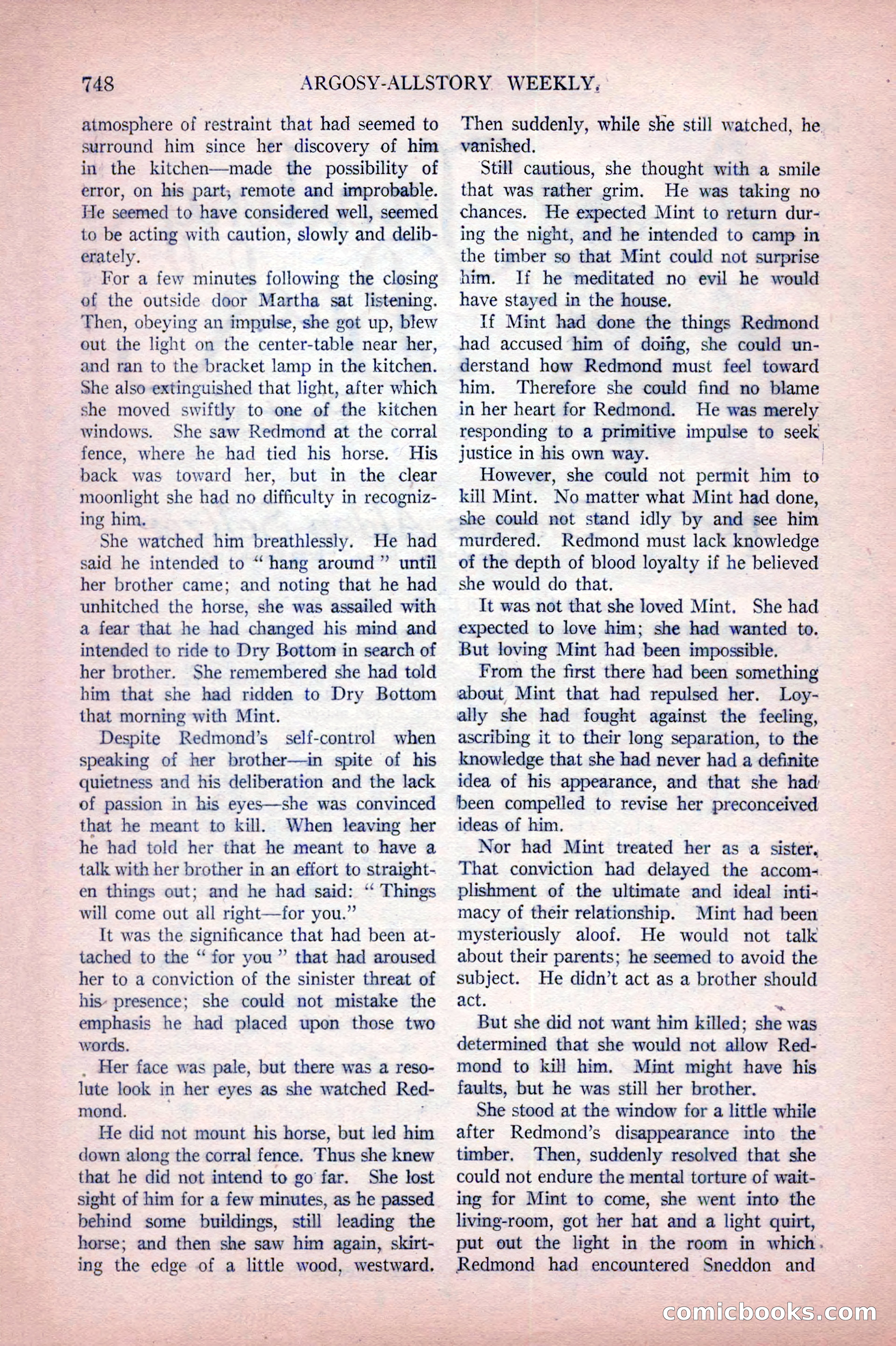 Argosy All-Story Weekly, October 22, 1921 — page 38 of 156