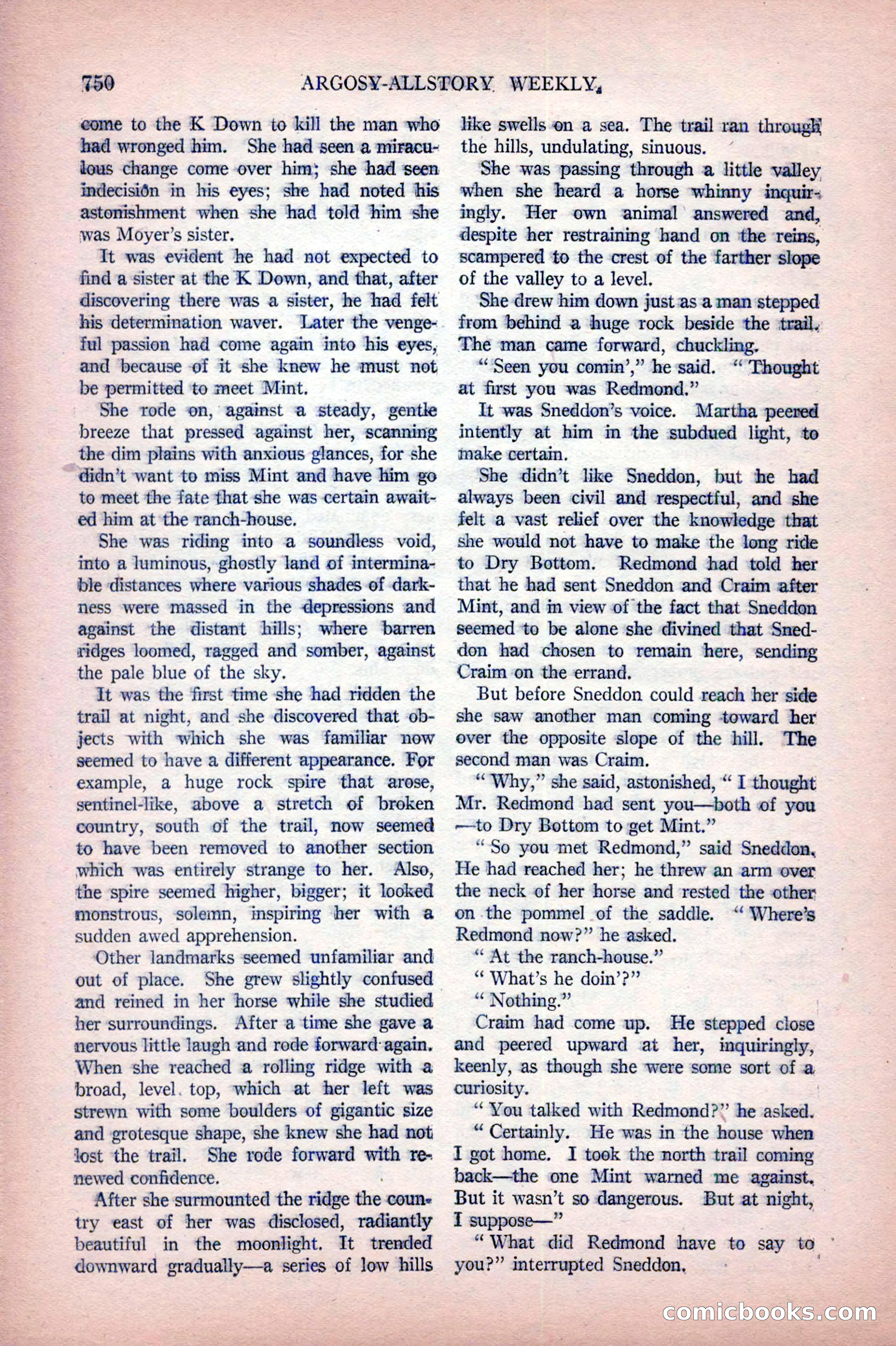 Argosy All-Story Weekly, October 22, 1921 — page 40 of 156