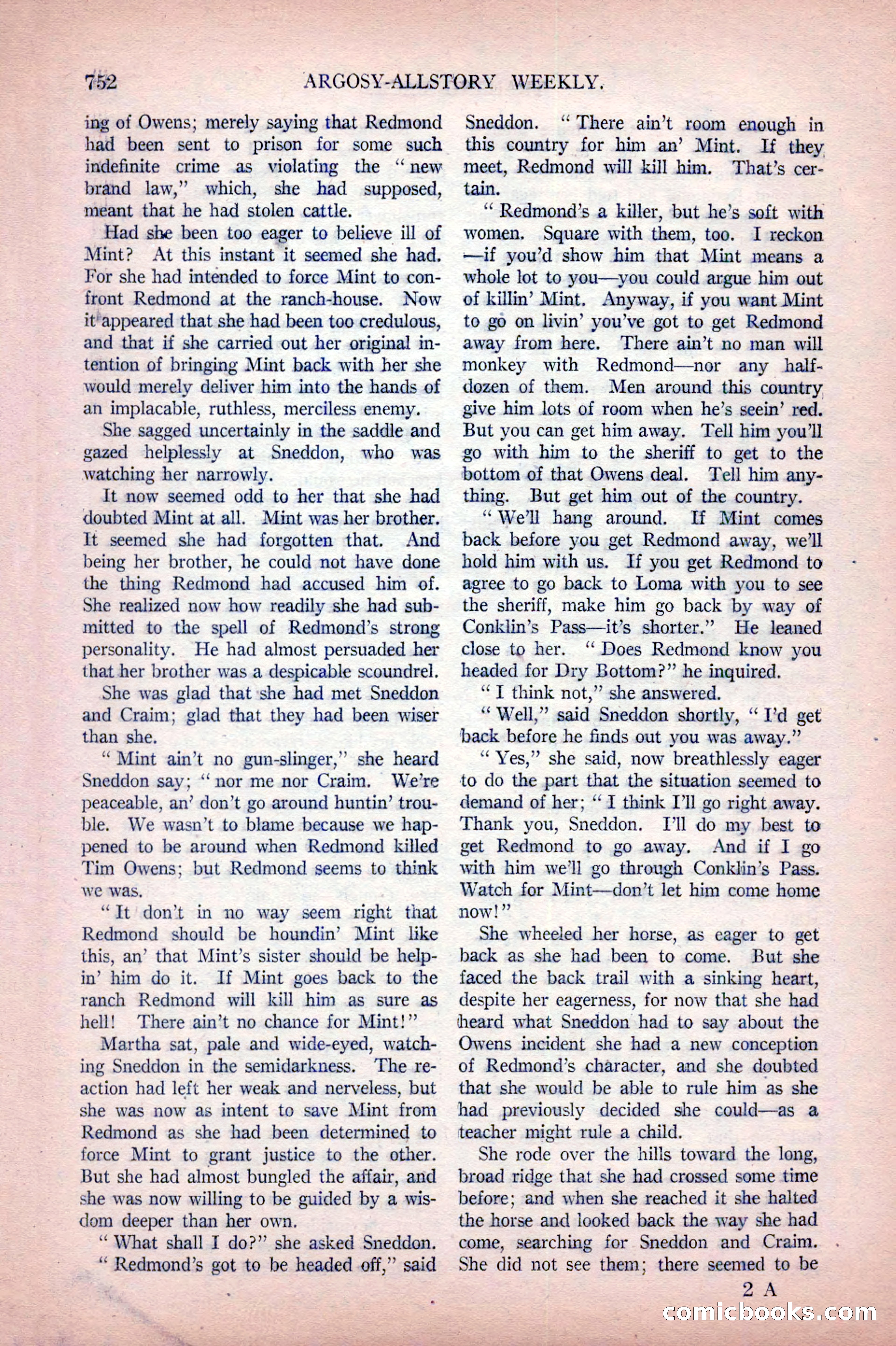 Argosy All-Story Weekly, October 22, 1921 — page 42 of 156
