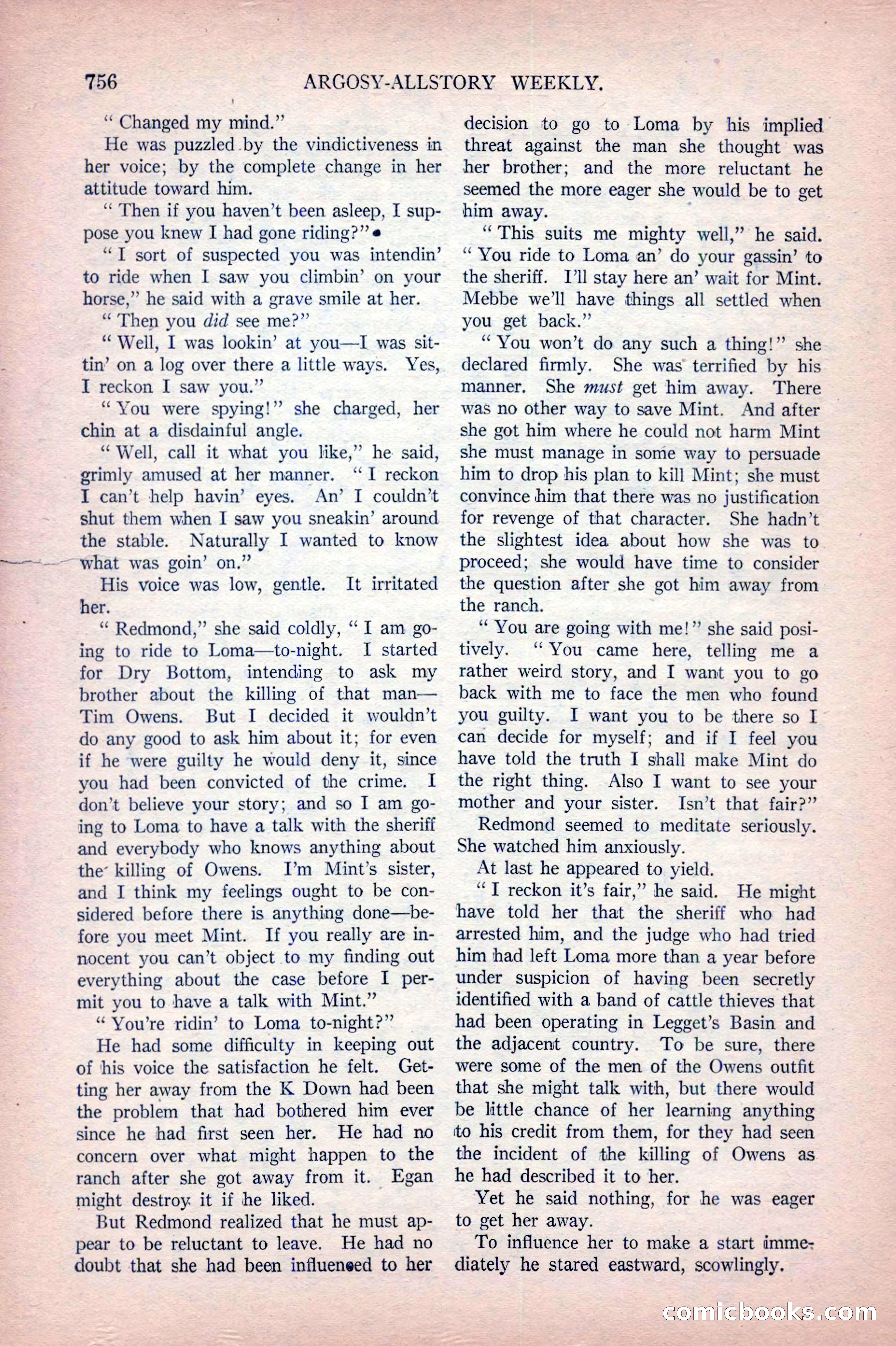 Argosy All-Story Weekly, October 22, 1921 — page 46 of 156