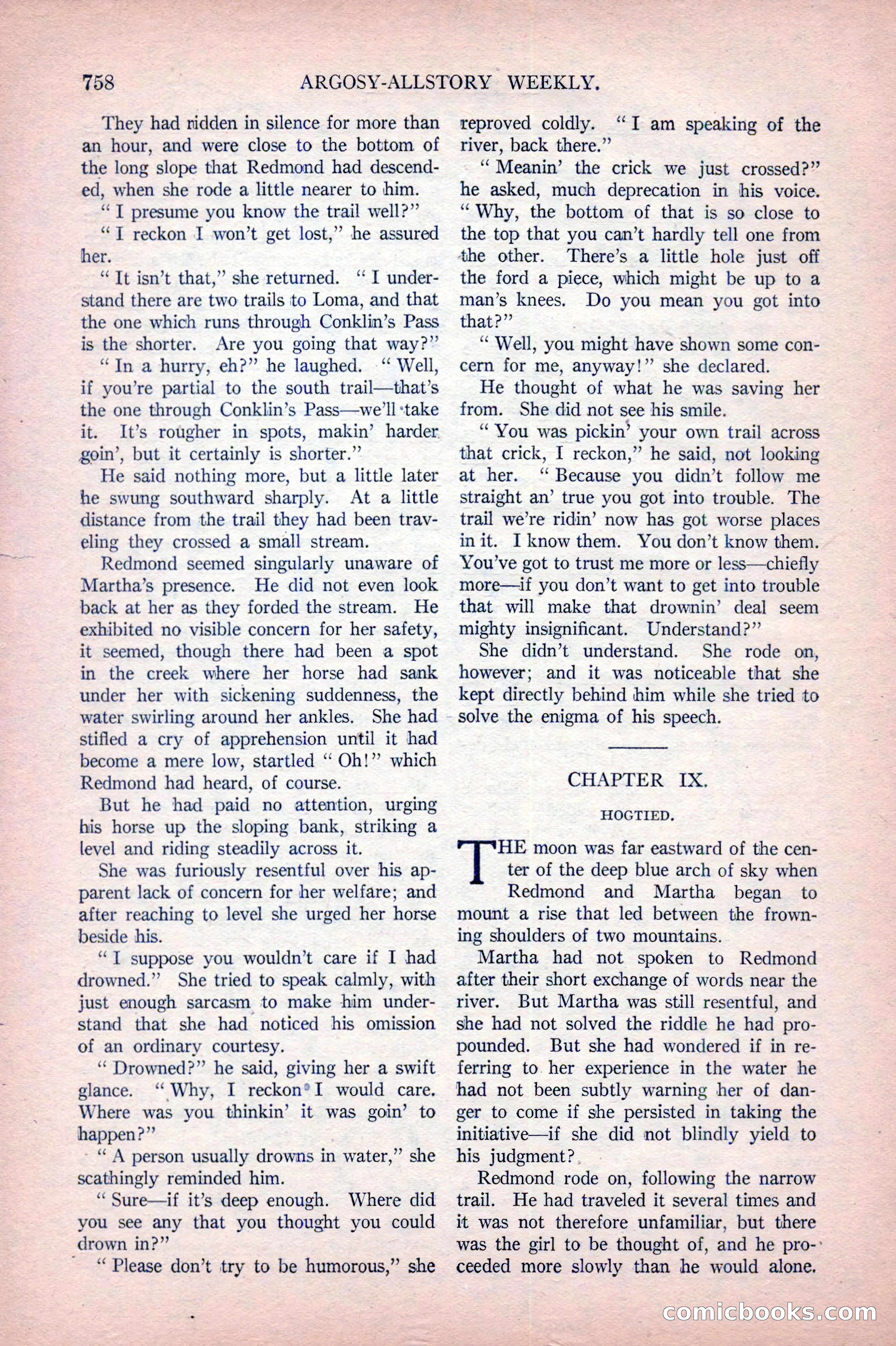 Argosy All-Story Weekly, October 22, 1921 — page 48 of 156