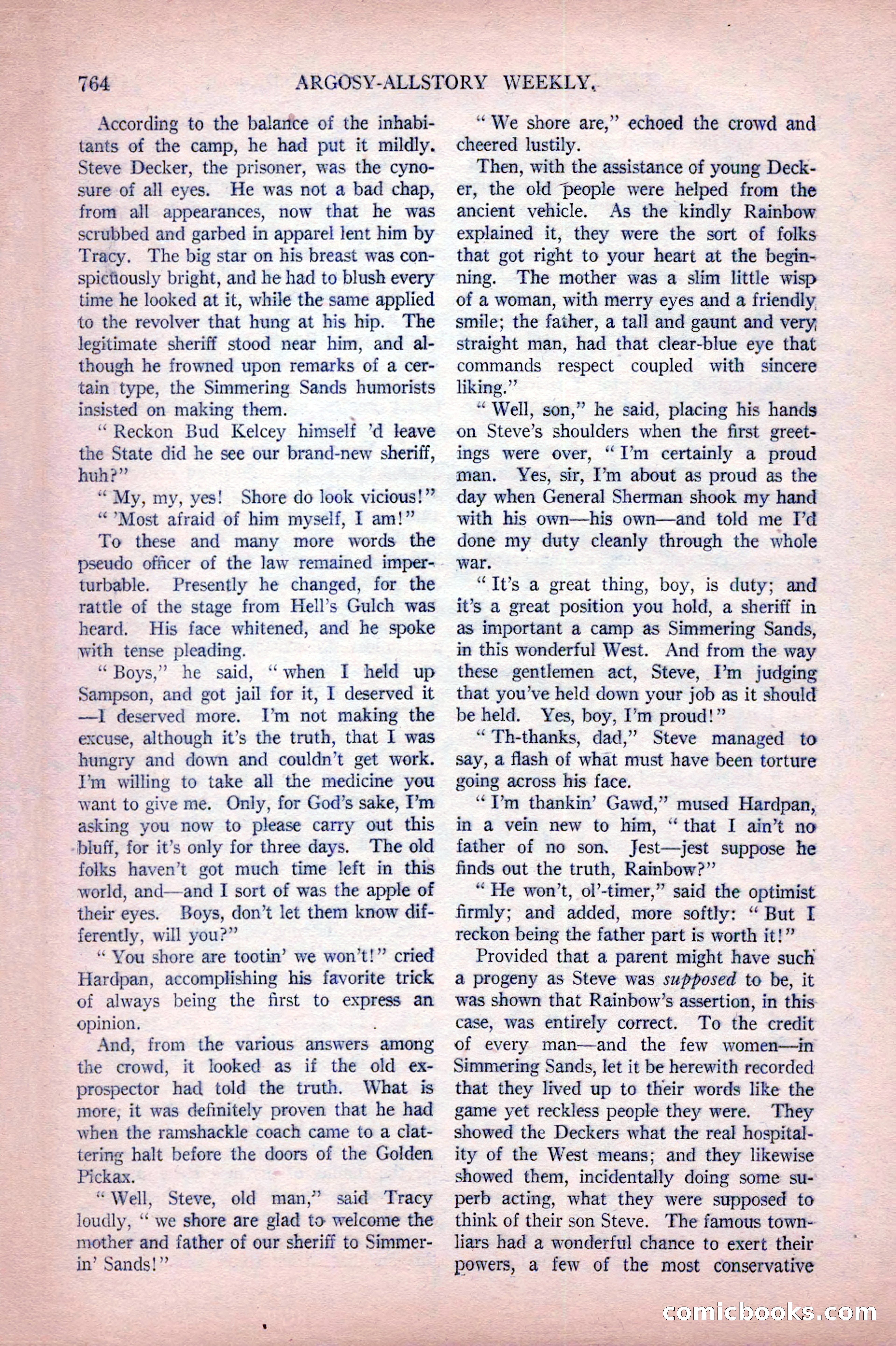 Argosy All-Story Weekly, October 22, 1921 — page 54 of 156