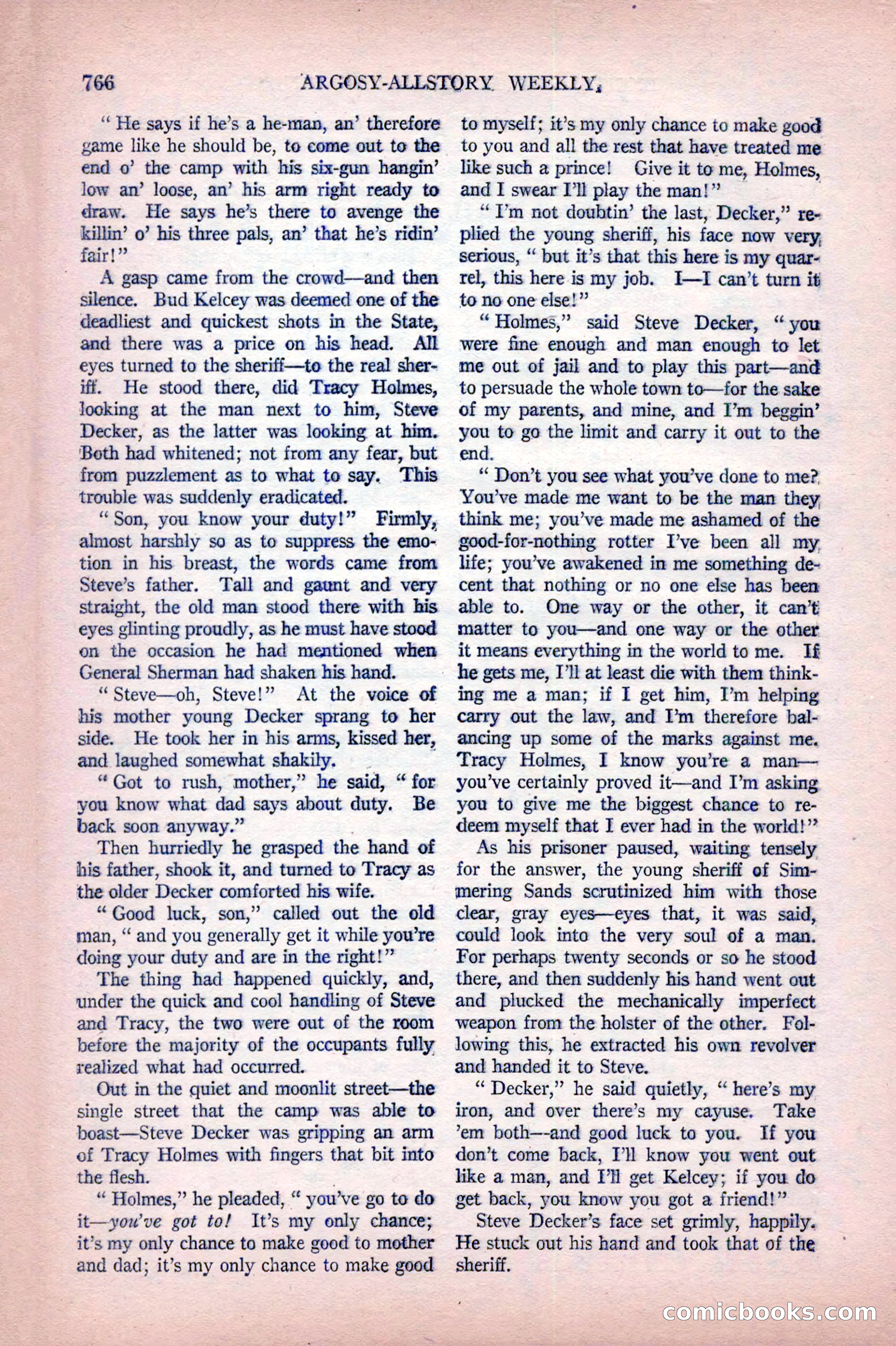 Argosy All-Story Weekly, October 22, 1921 — page 56 of 156