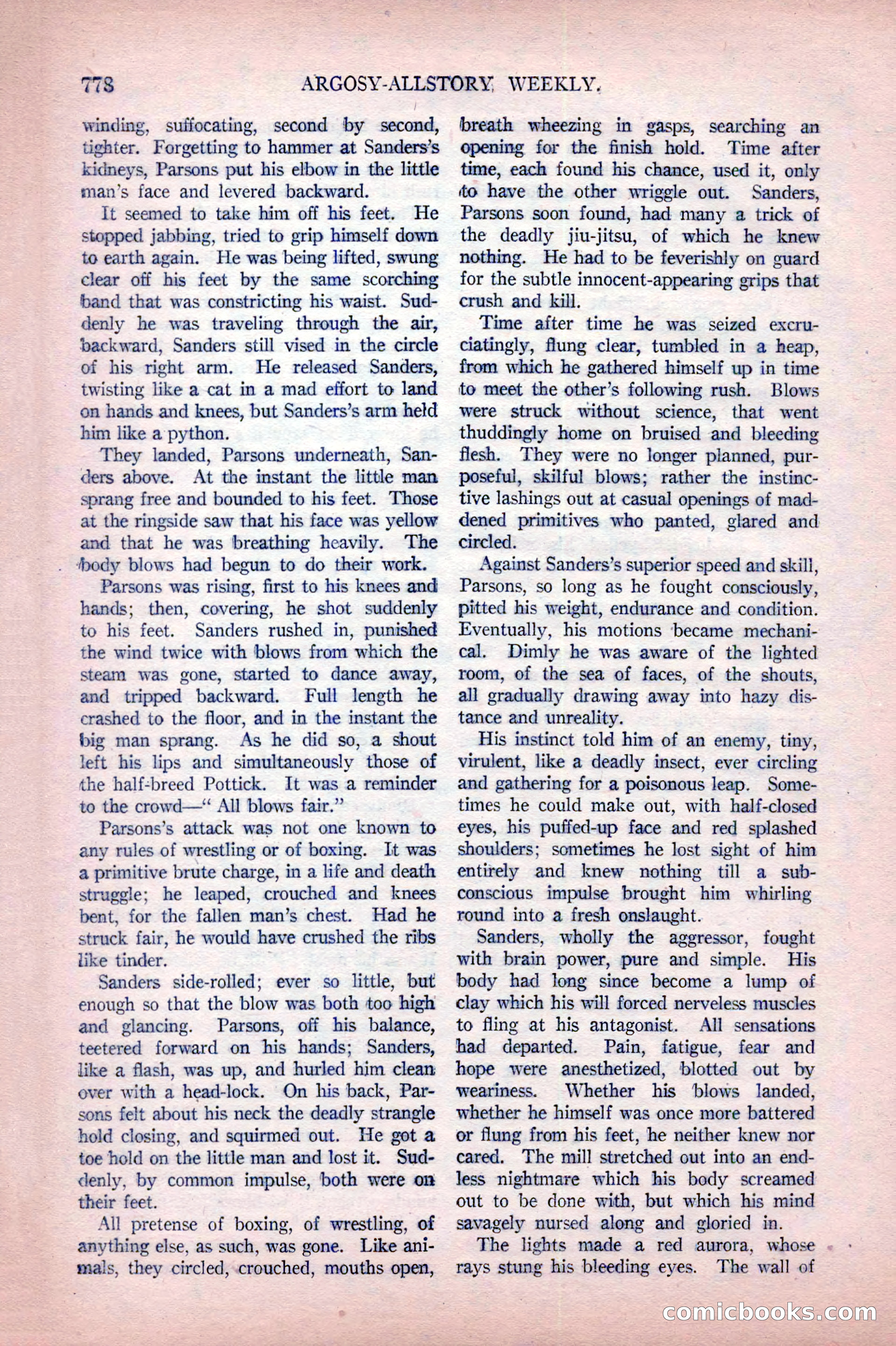 Argosy All-Story Weekly, October 22, 1921 — page 68 of 156
