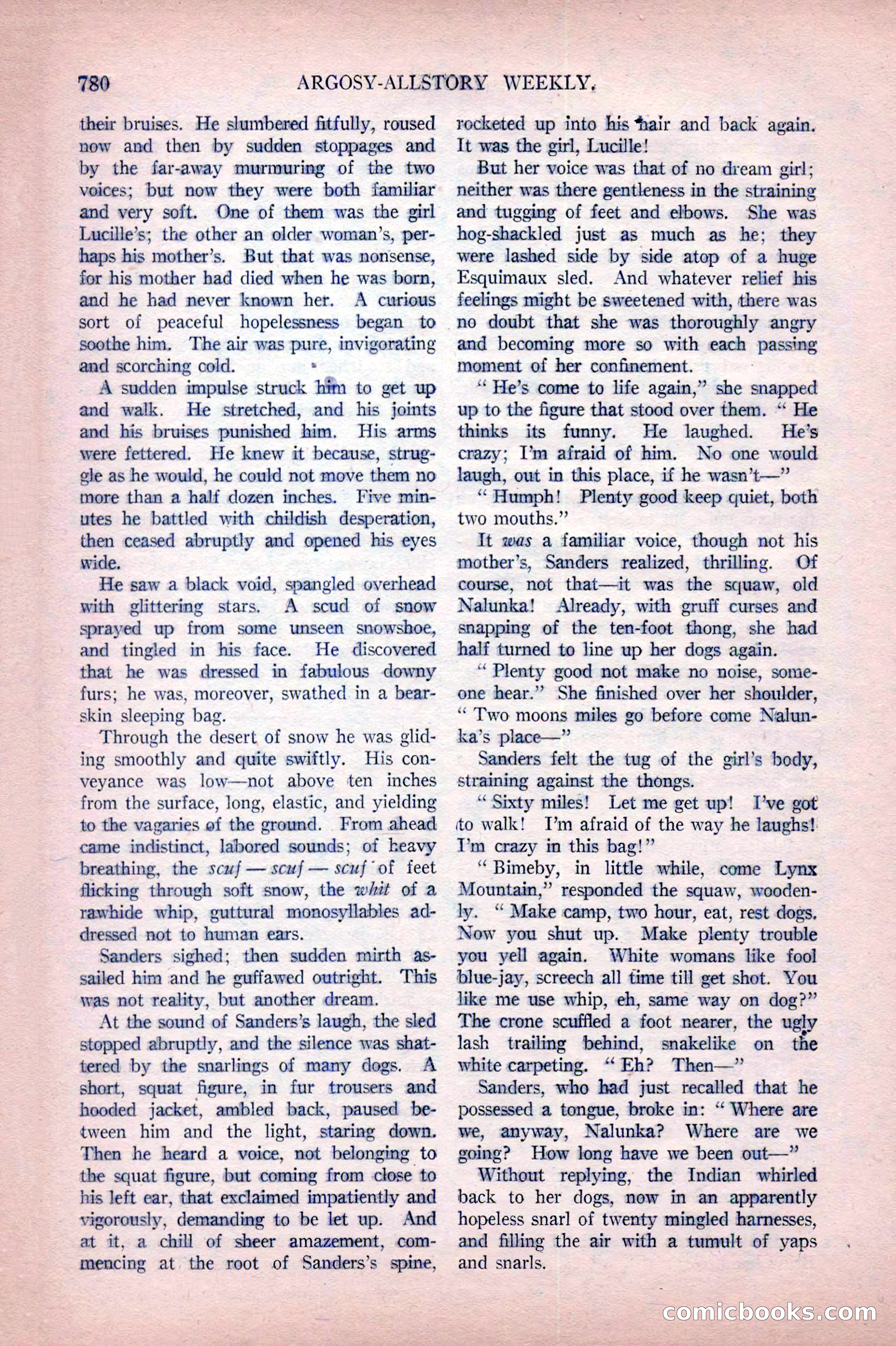 Argosy All-Story Weekly, October 22, 1921 — page 70 of 156