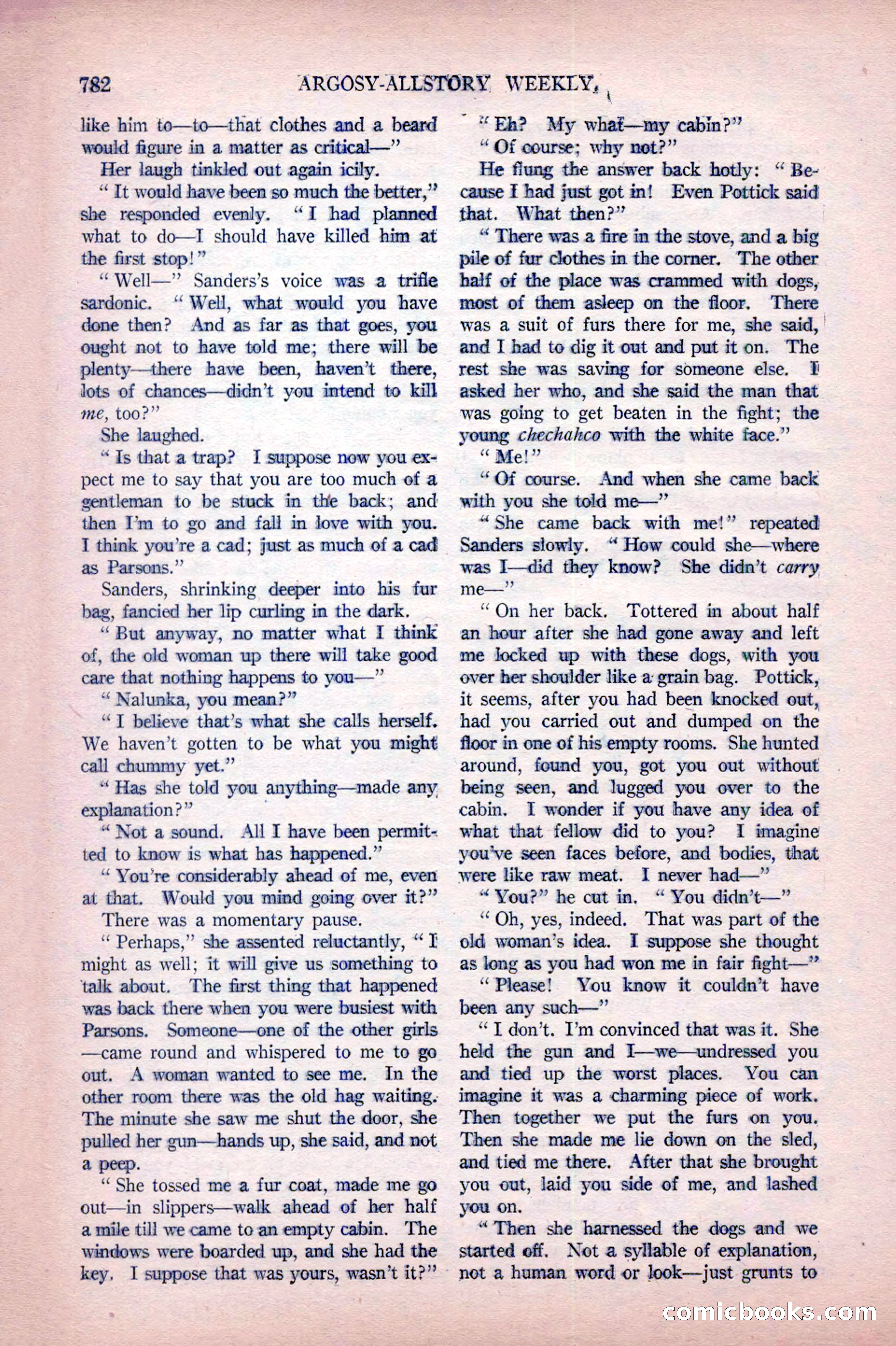 Argosy All-Story Weekly, October 22, 1921 — page 72 of 156