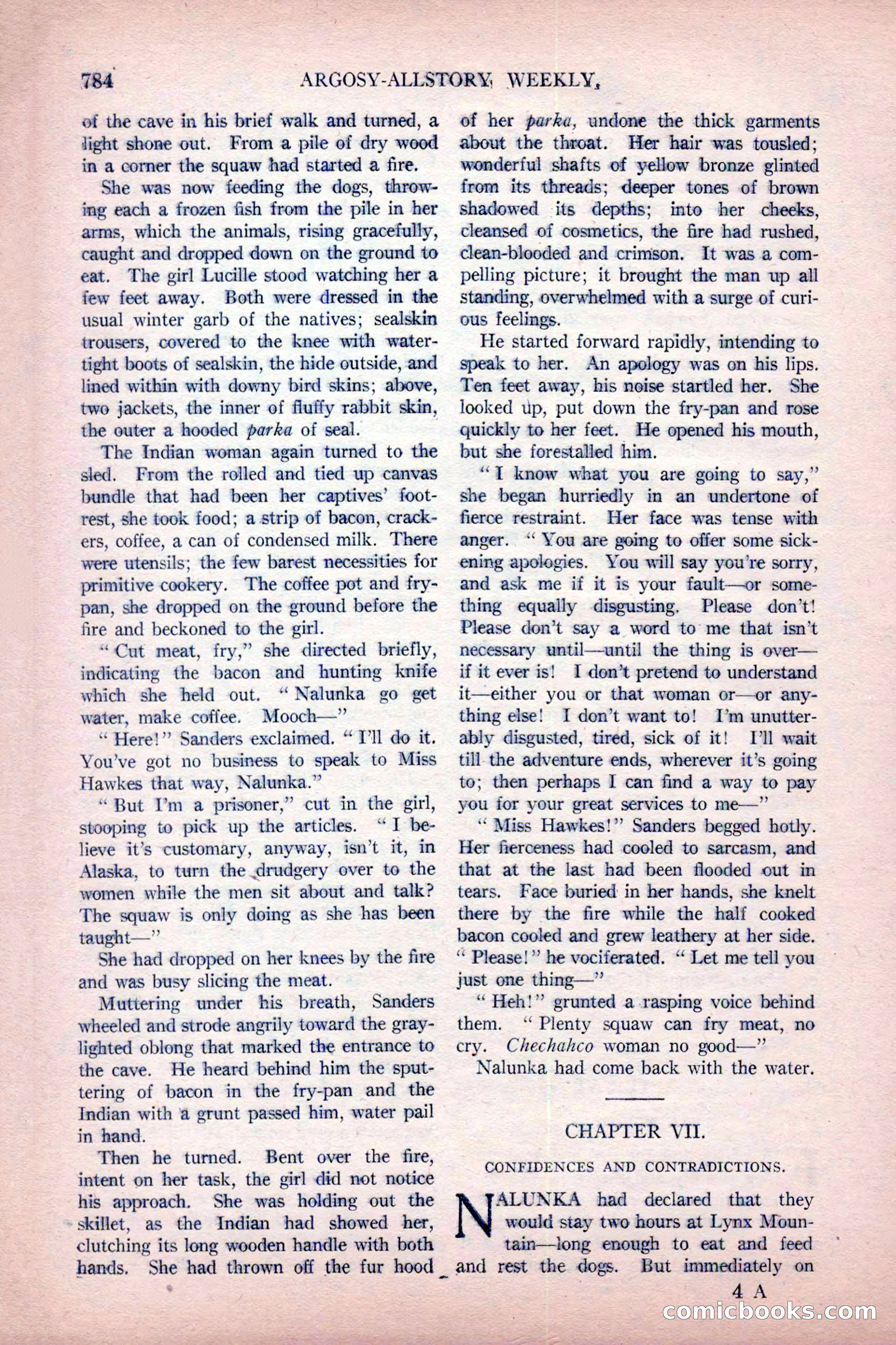 Argosy All-Story Weekly, October 22, 1921 — page 74 of 156