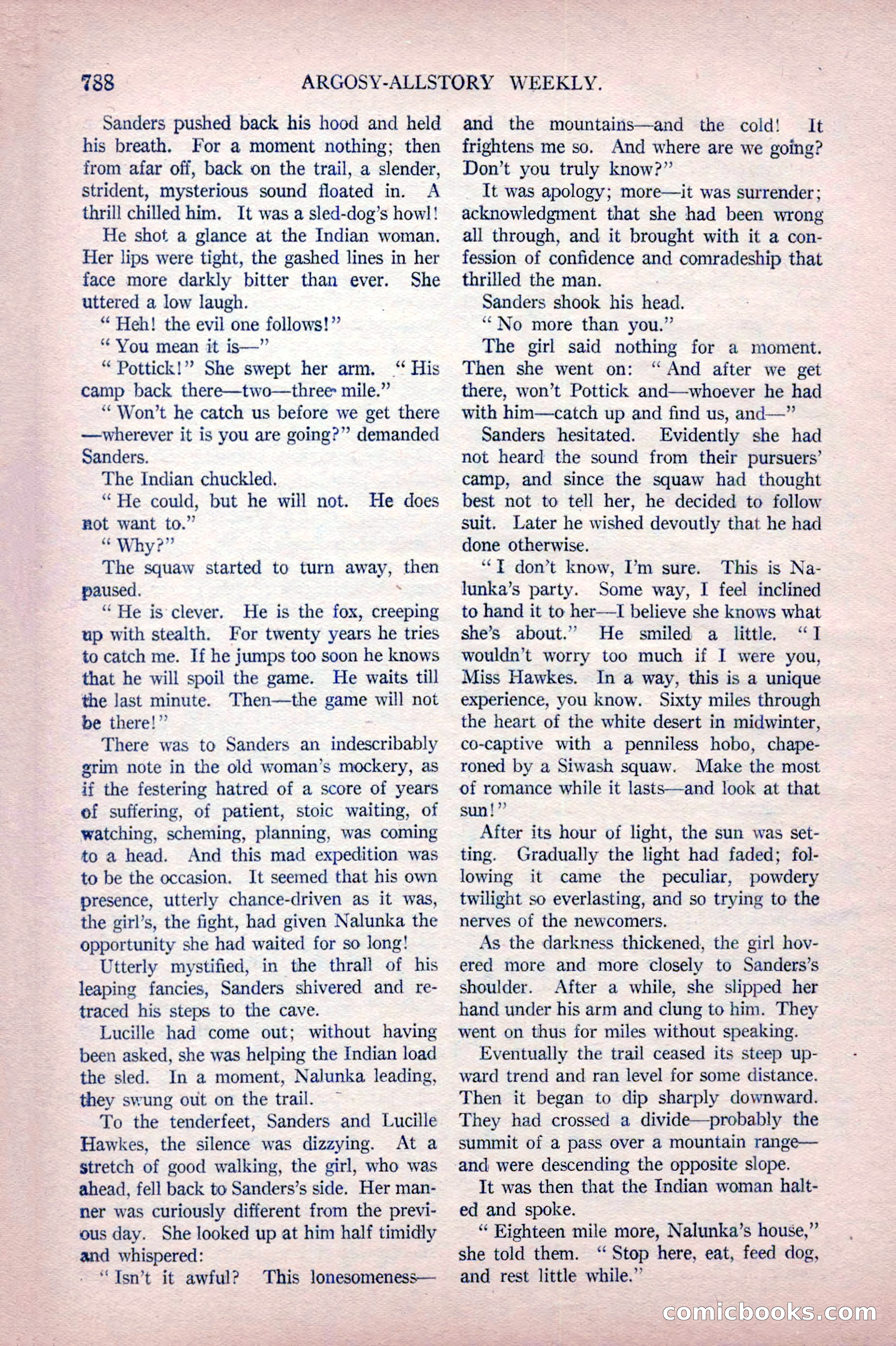 Argosy All-Story Weekly, October 22, 1921 — page 78 of 156