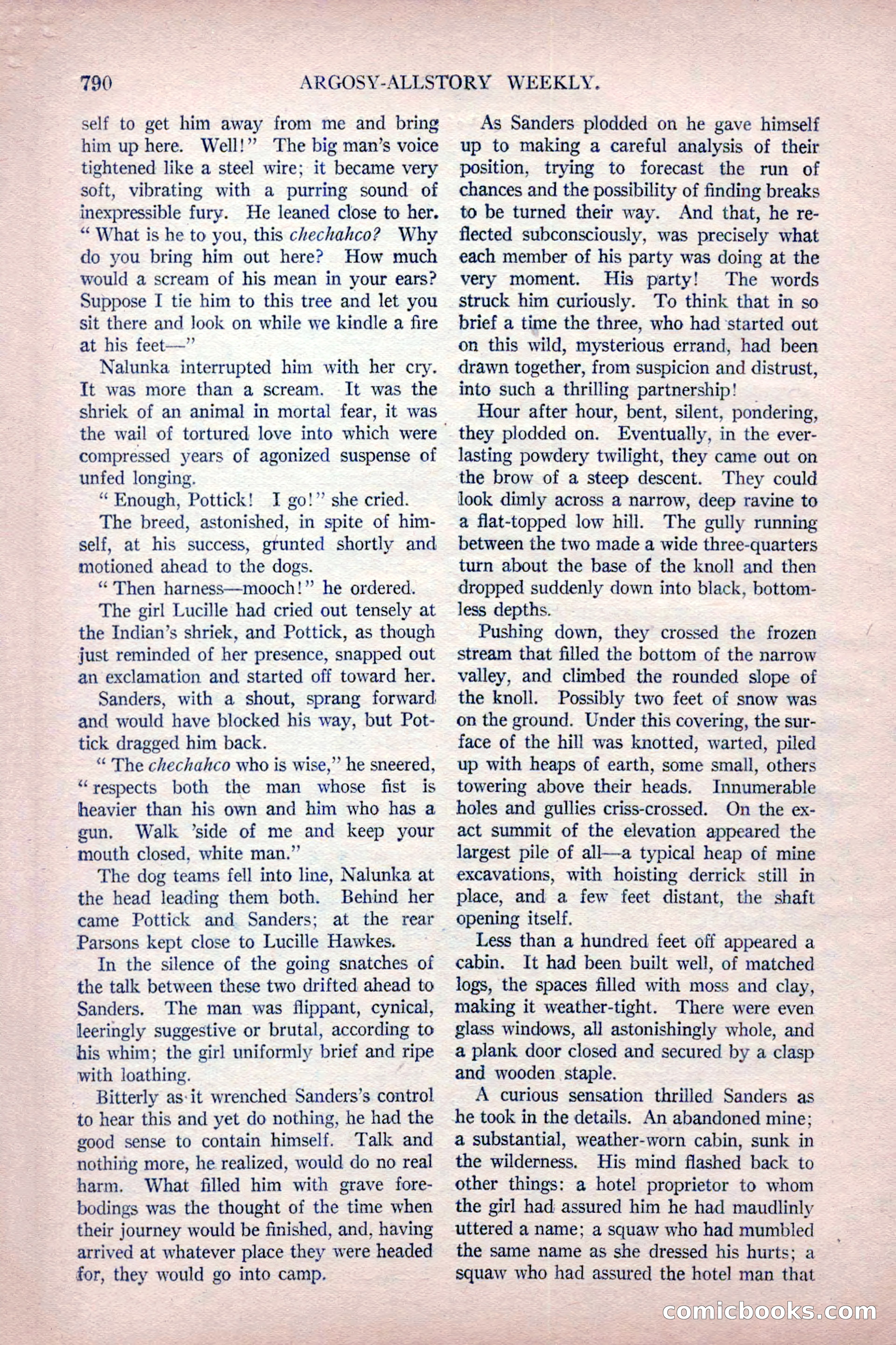 Argosy All-Story Weekly, October 22, 1921 — page 80 of 156