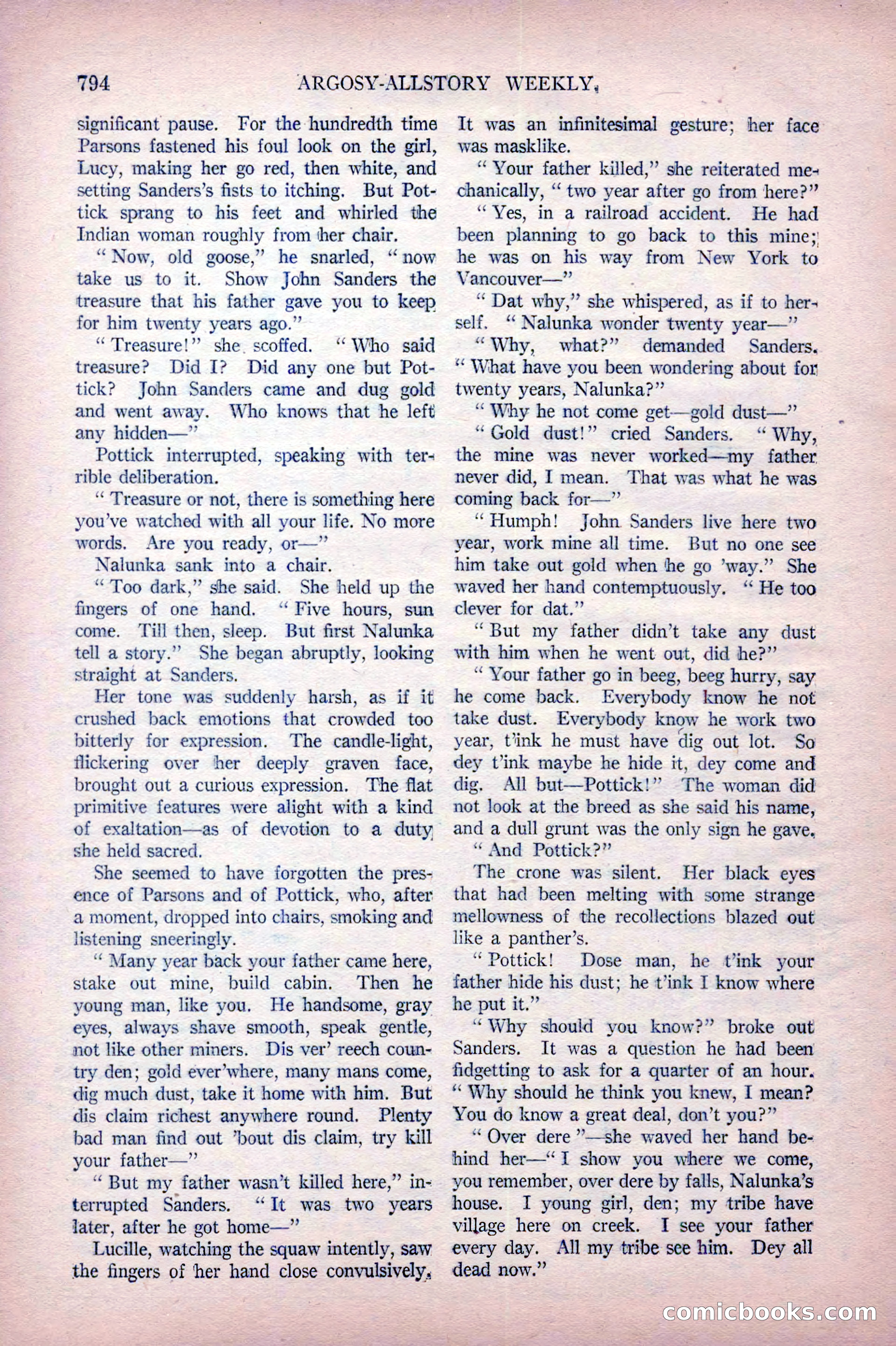 Argosy All-Story Weekly, October 22, 1921 — page 84 of 156