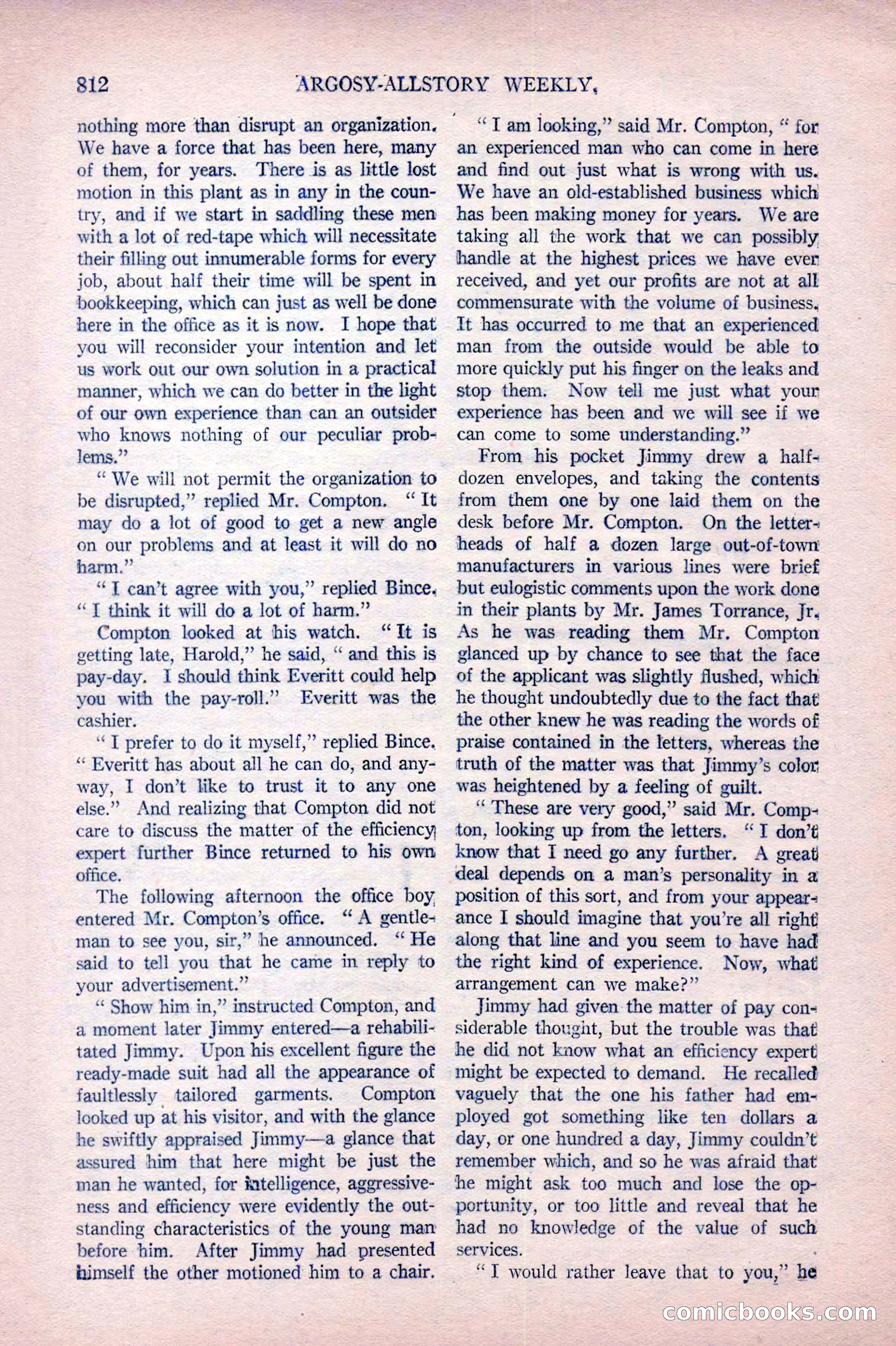 Argosy All-Story Weekly, October 22, 1921 — page 102 of 156