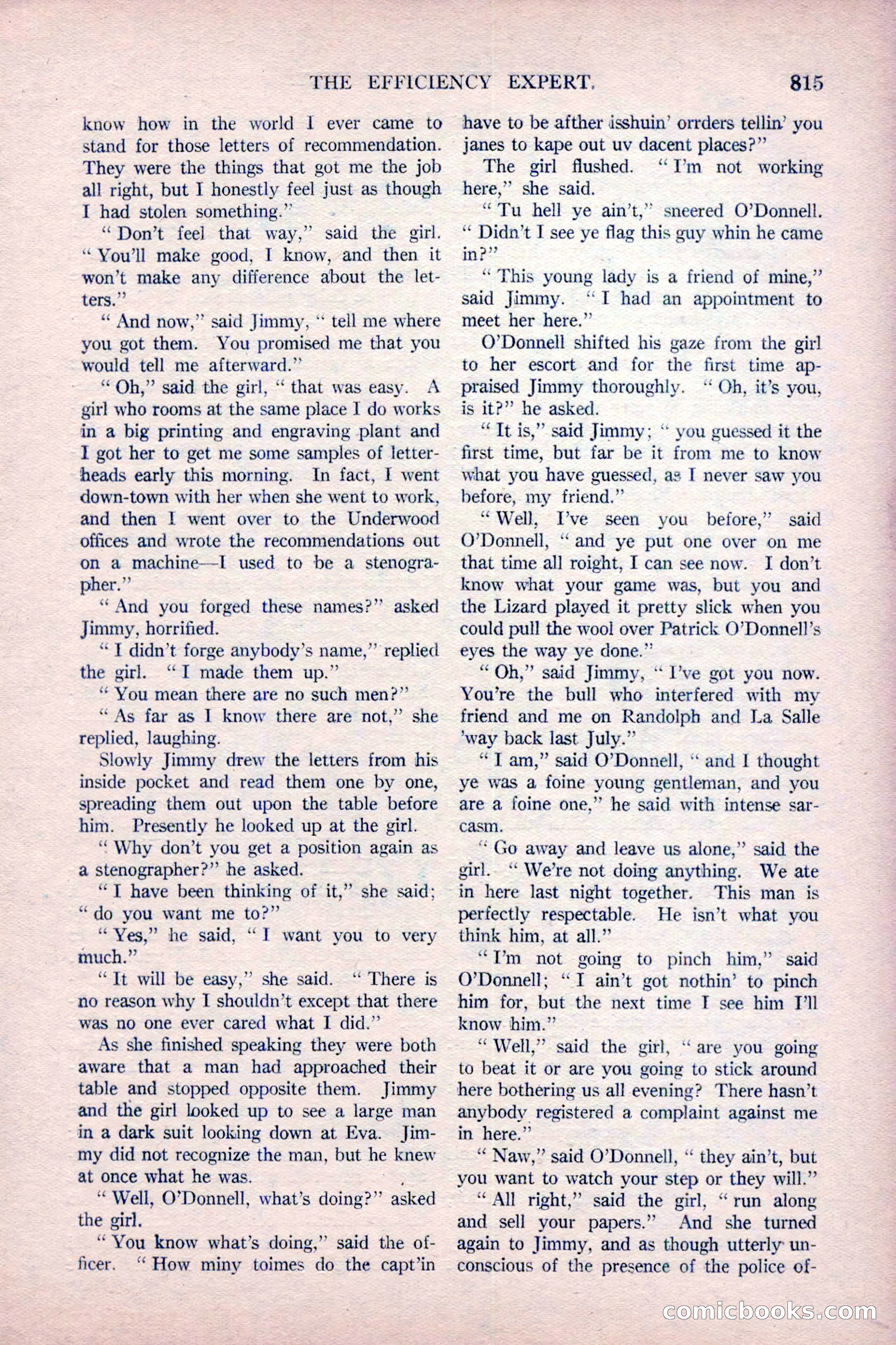Argosy All-Story Weekly, October 22, 1921 — page 105 of 156