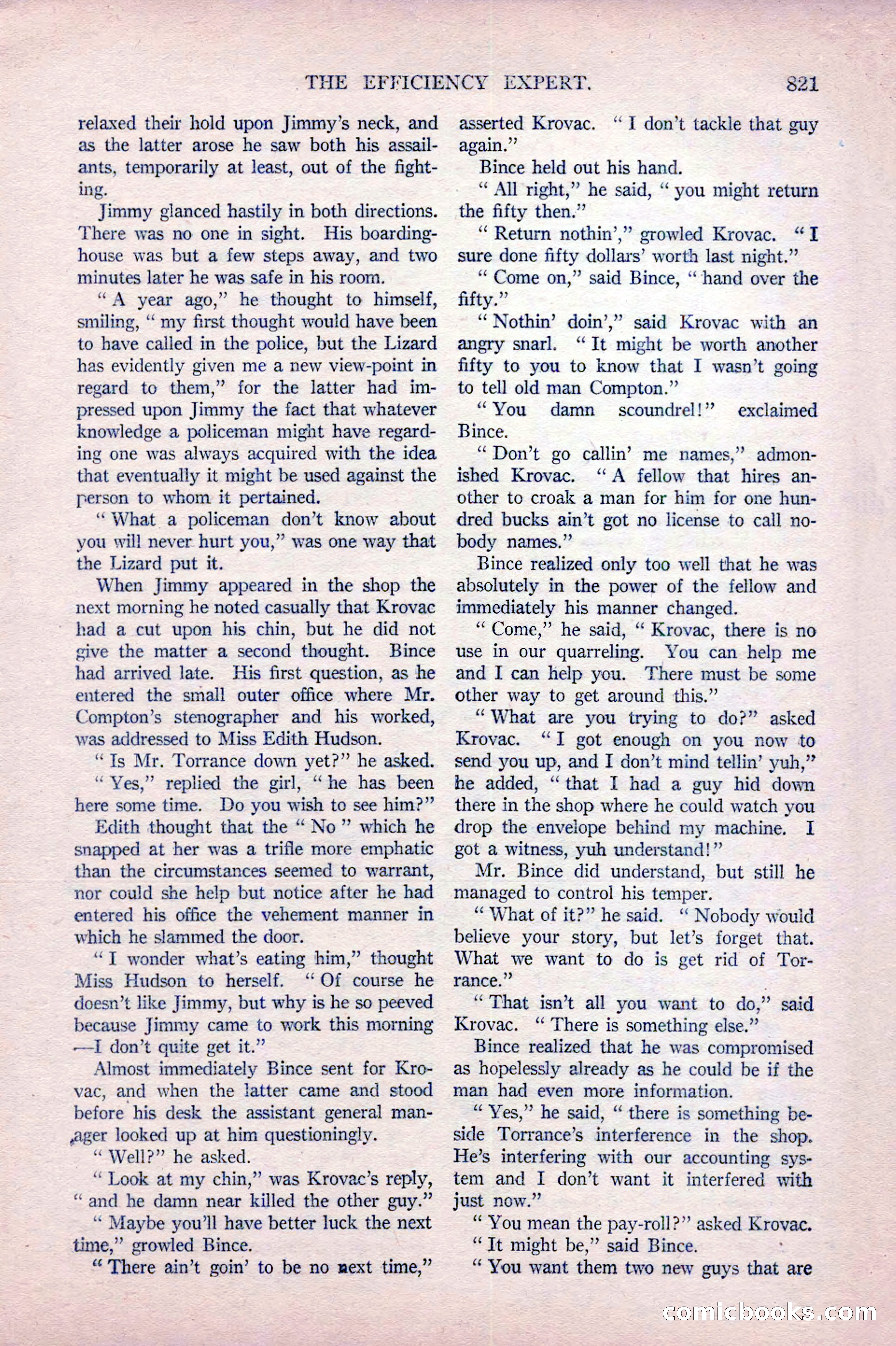 Argosy All-Story Weekly, October 22, 1921 — page 111 of 156