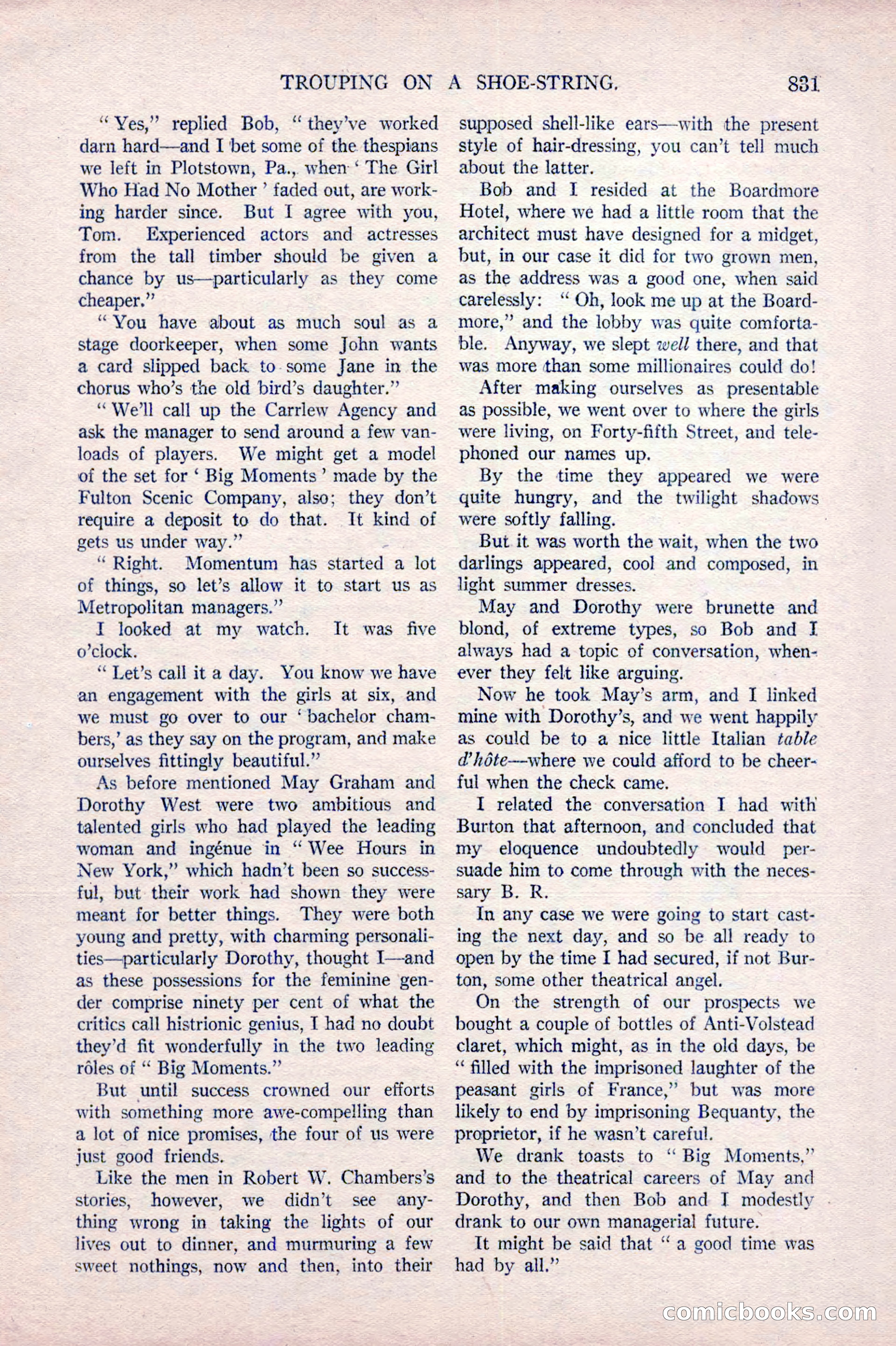 Argosy All-Story Weekly, October 22, 1921 — page 121 of 156