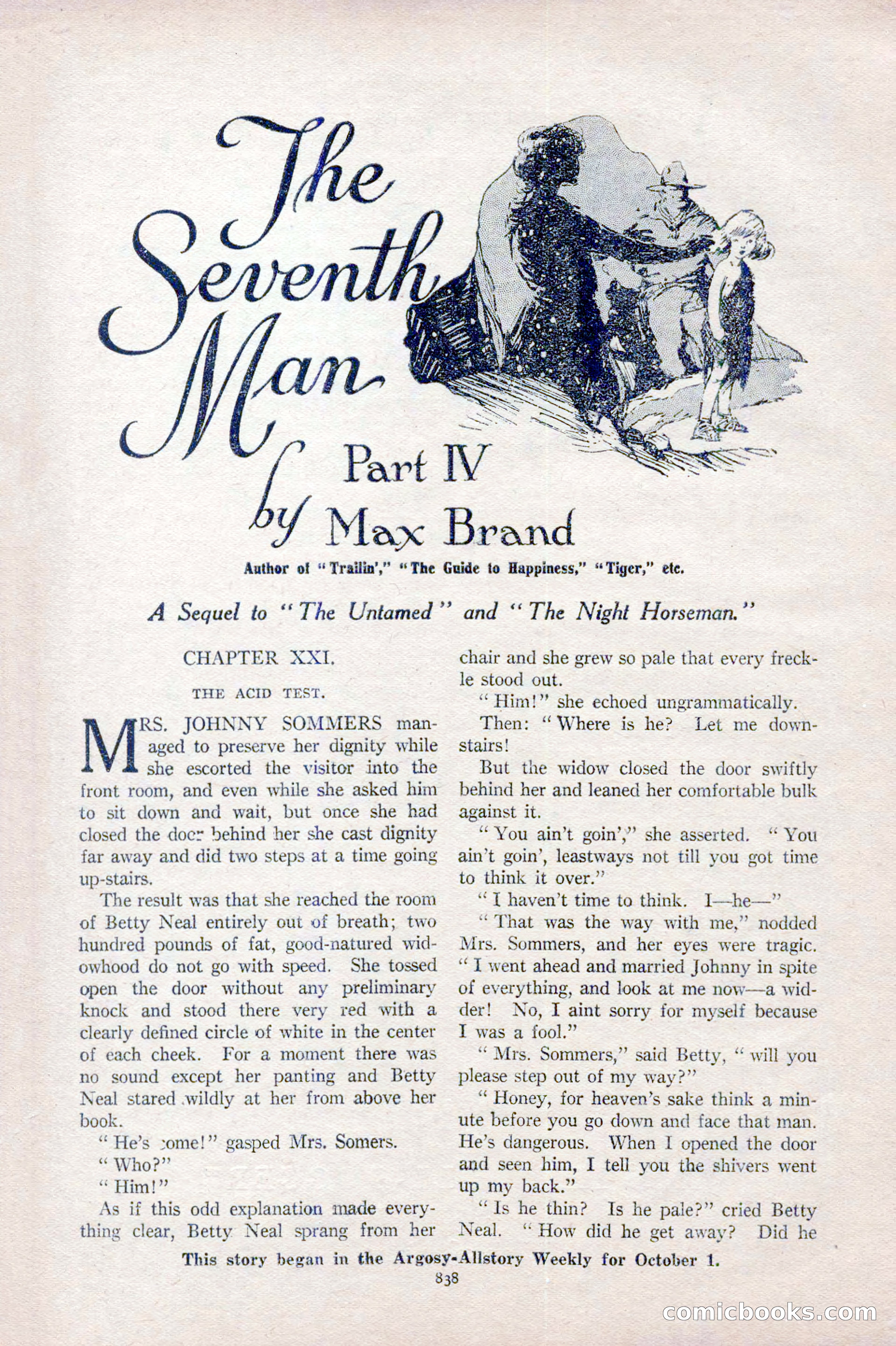 Argosy All-Story Weekly, October 22, 1921 — page 128 of 156