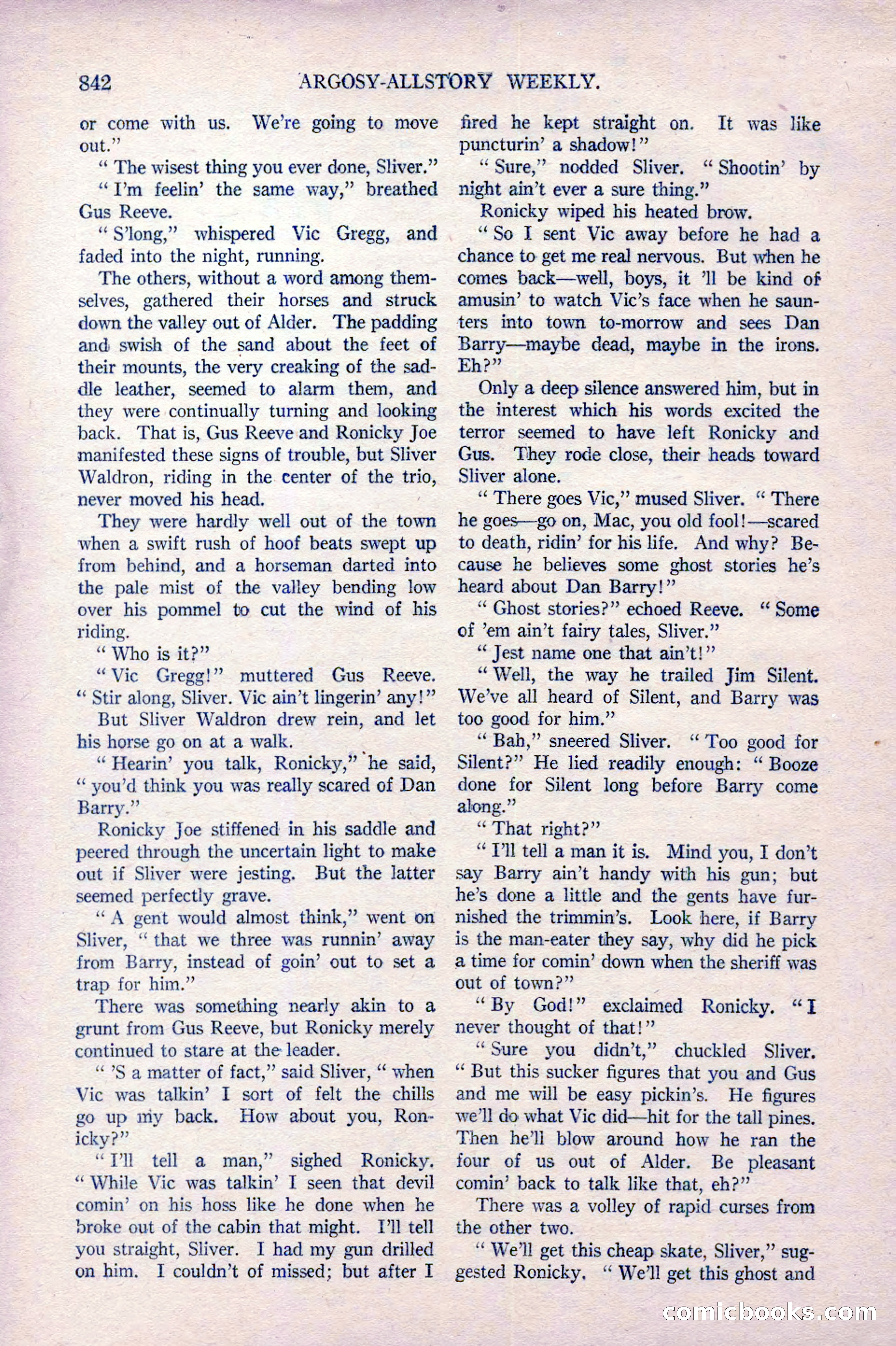 Argosy All-Story Weekly, October 22, 1921 — page 132 of 156
