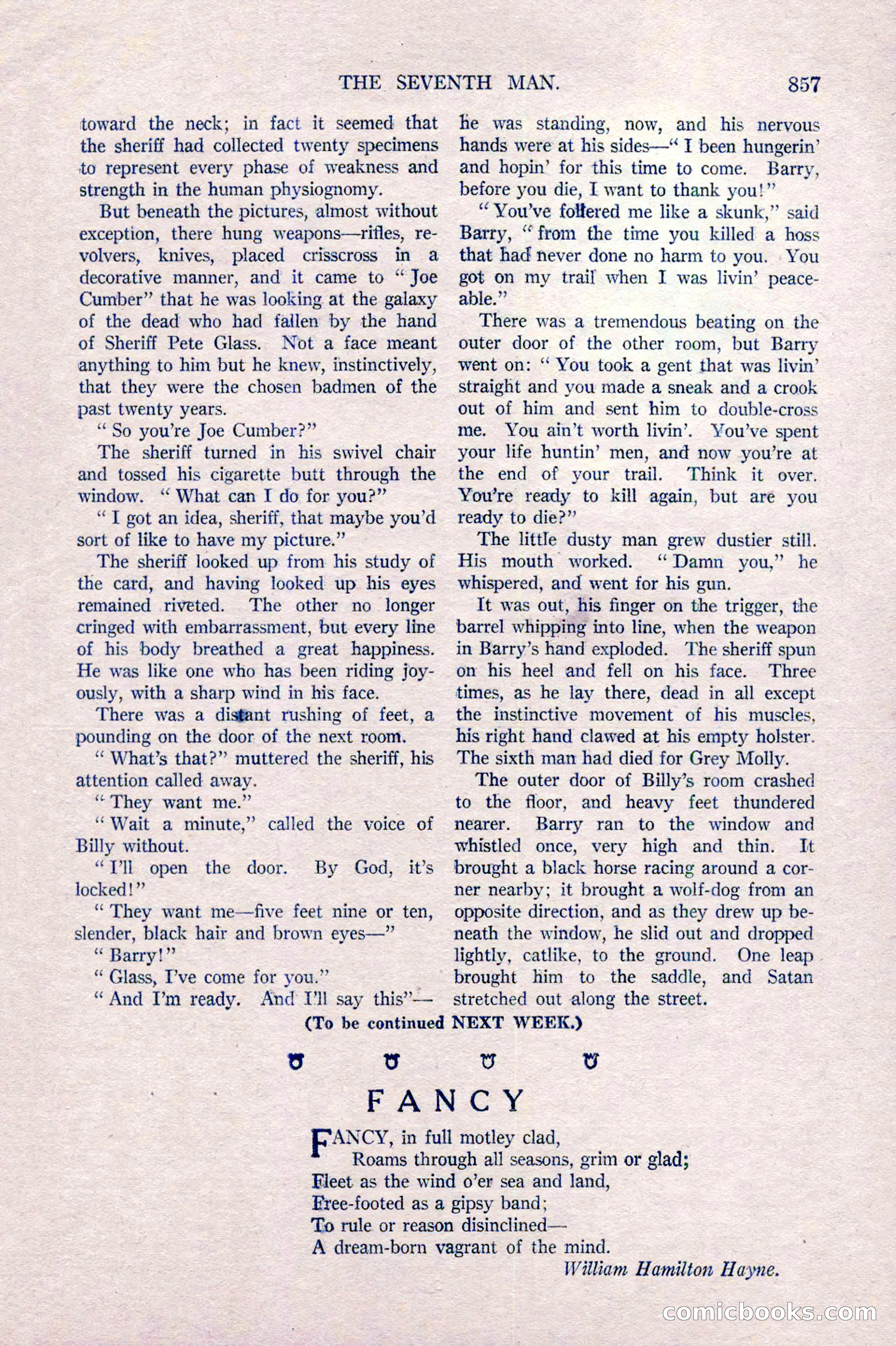 Argosy All-Story Weekly, October 22, 1921 — page 147 of 156