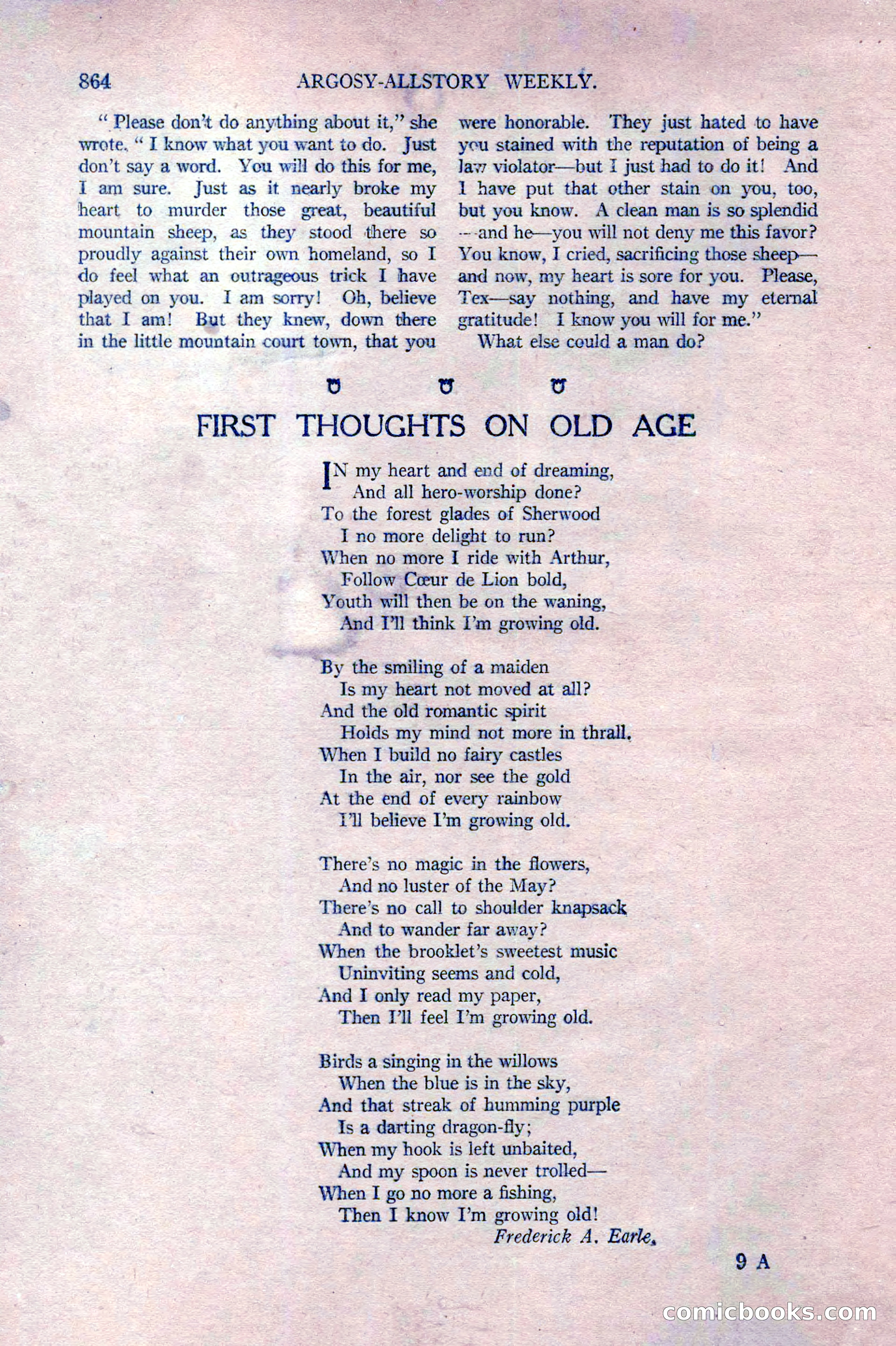 Argosy All-Story Weekly, October 22, 1921 — page 154 of 156