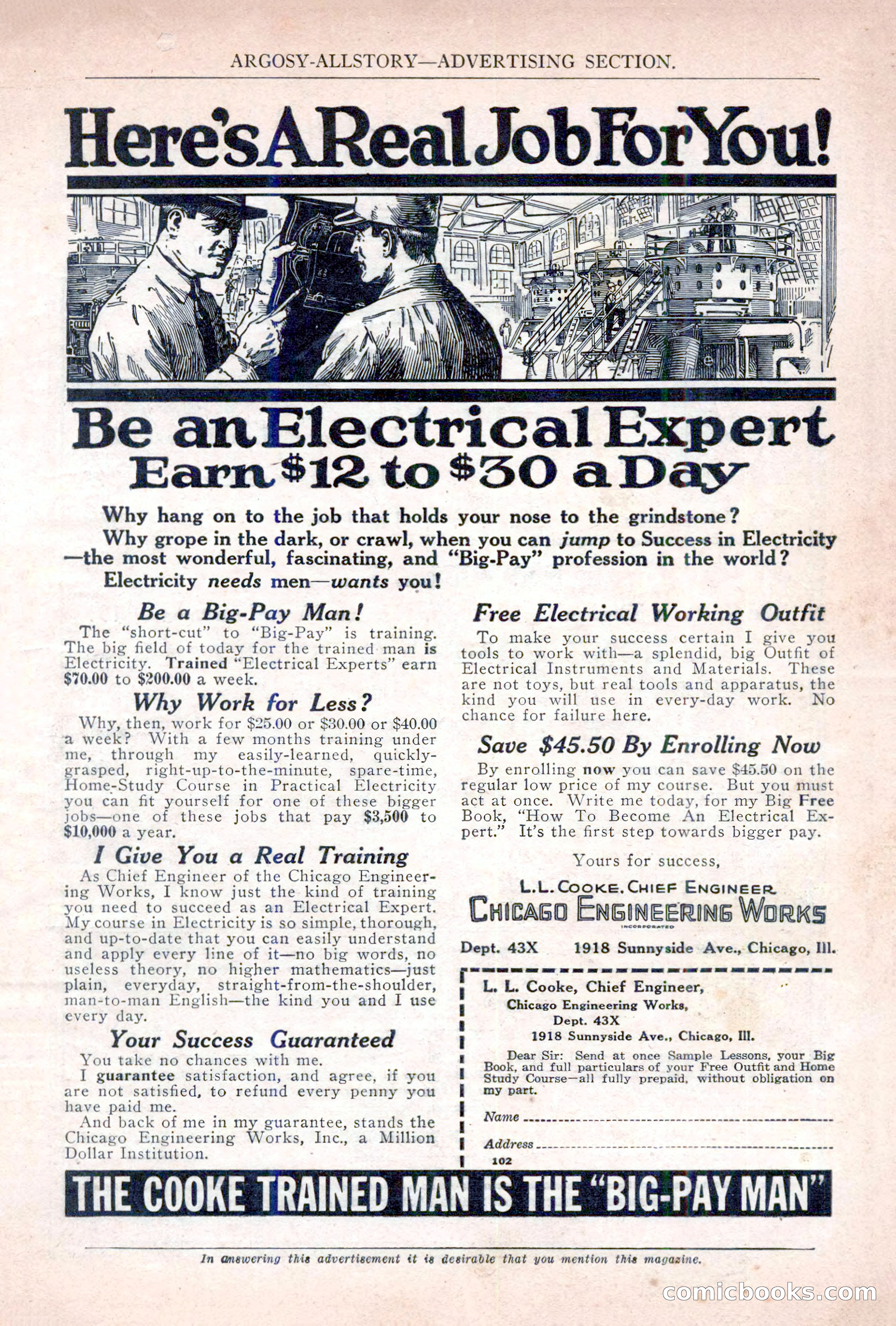 Argosy All-Story Weekly, November 5, 1921 — page 3 of 180