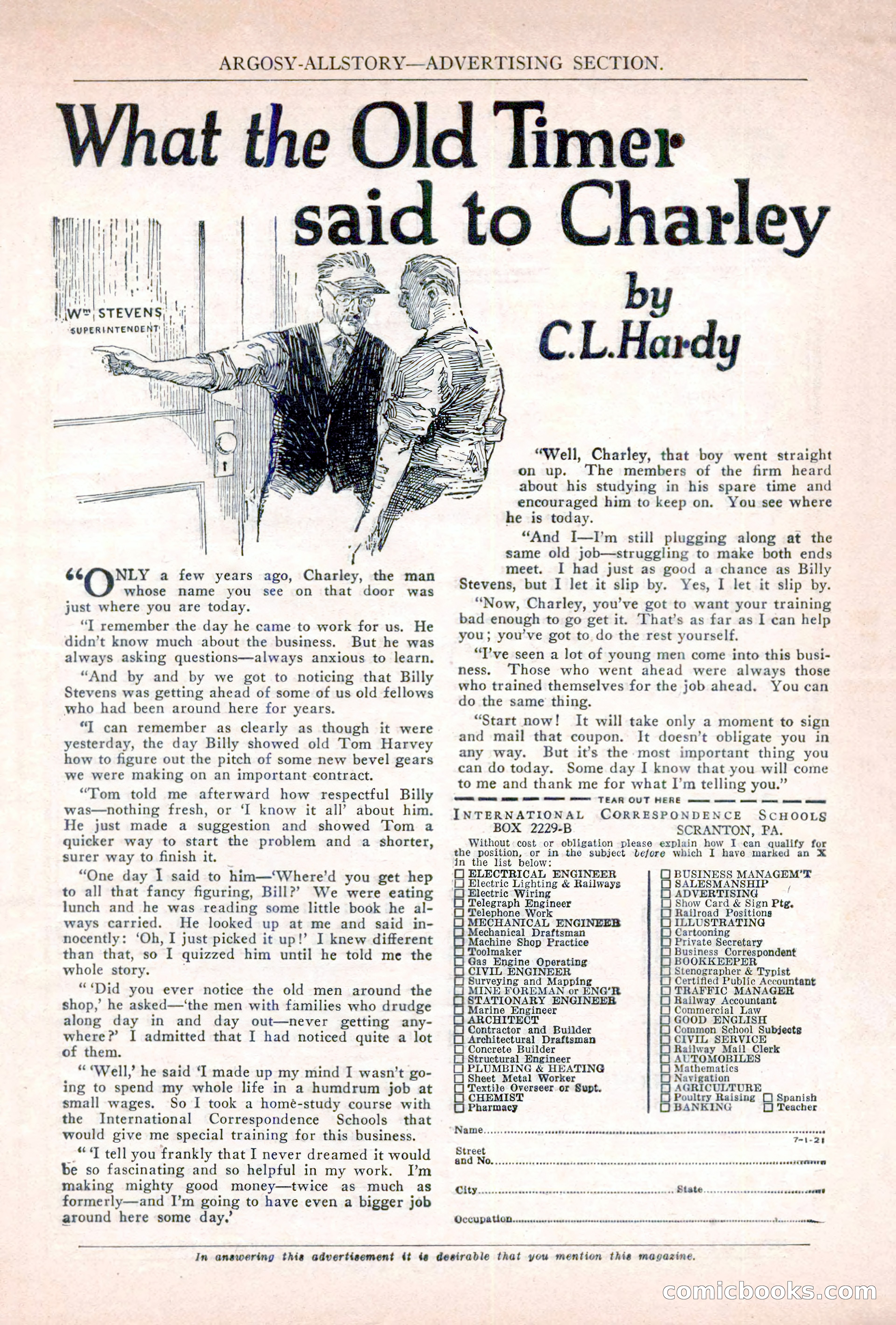 Argosy All-Story Weekly, November 5, 1921 — page 5 of 180