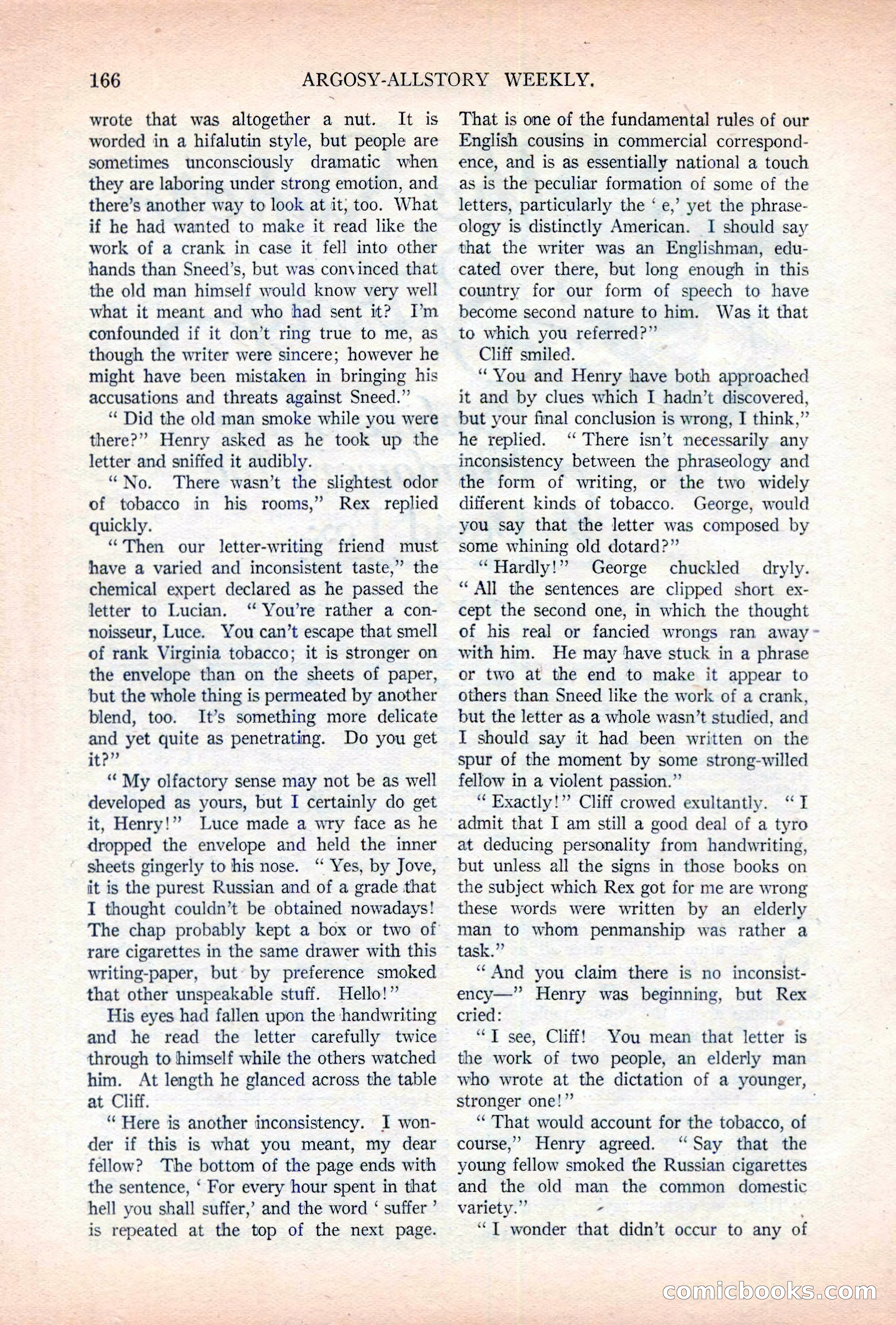 Argosy All-Story Weekly, November 5, 1921 — page 32 of 180