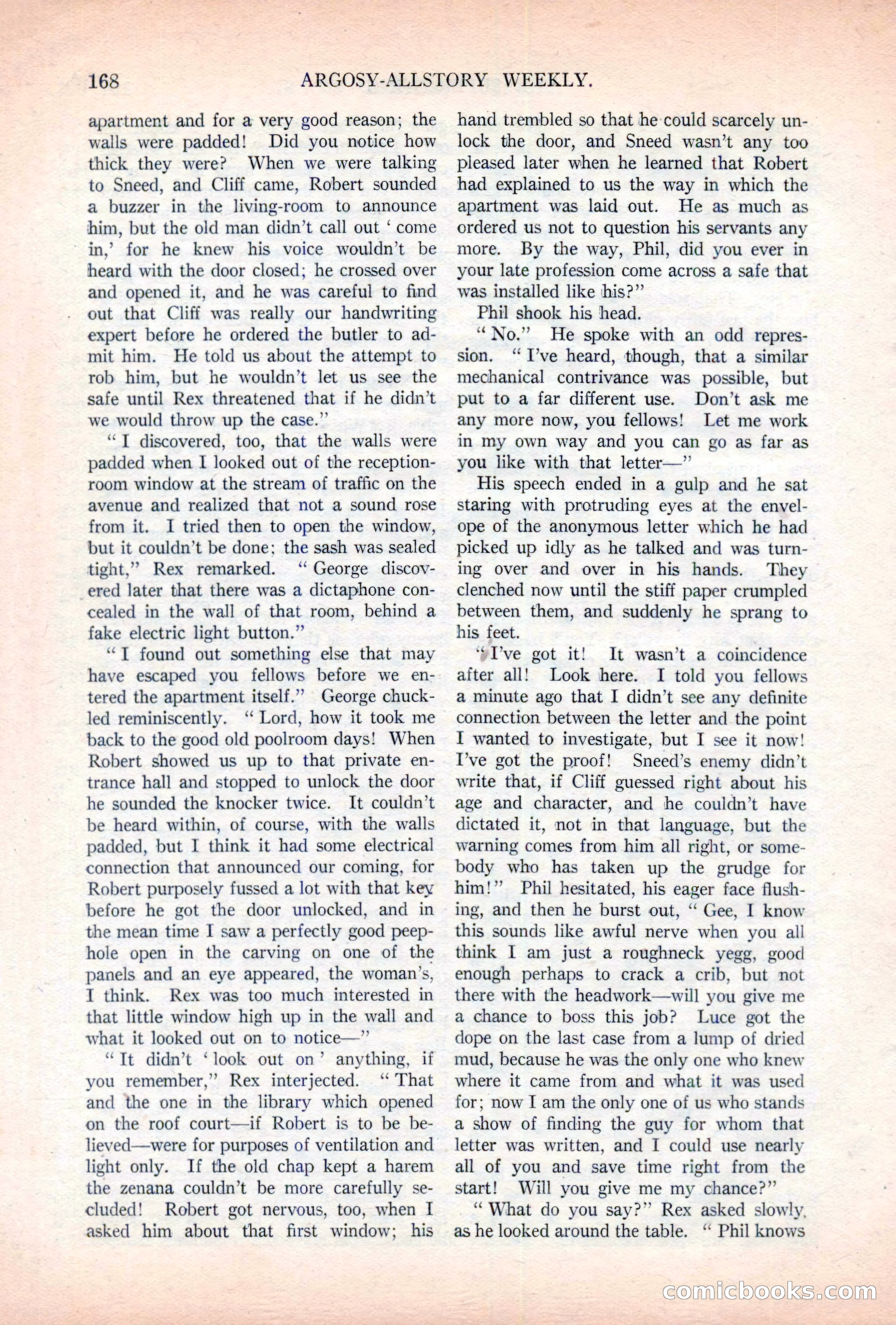 Argosy All-Story Weekly, November 5, 1921 — page 34 of 180