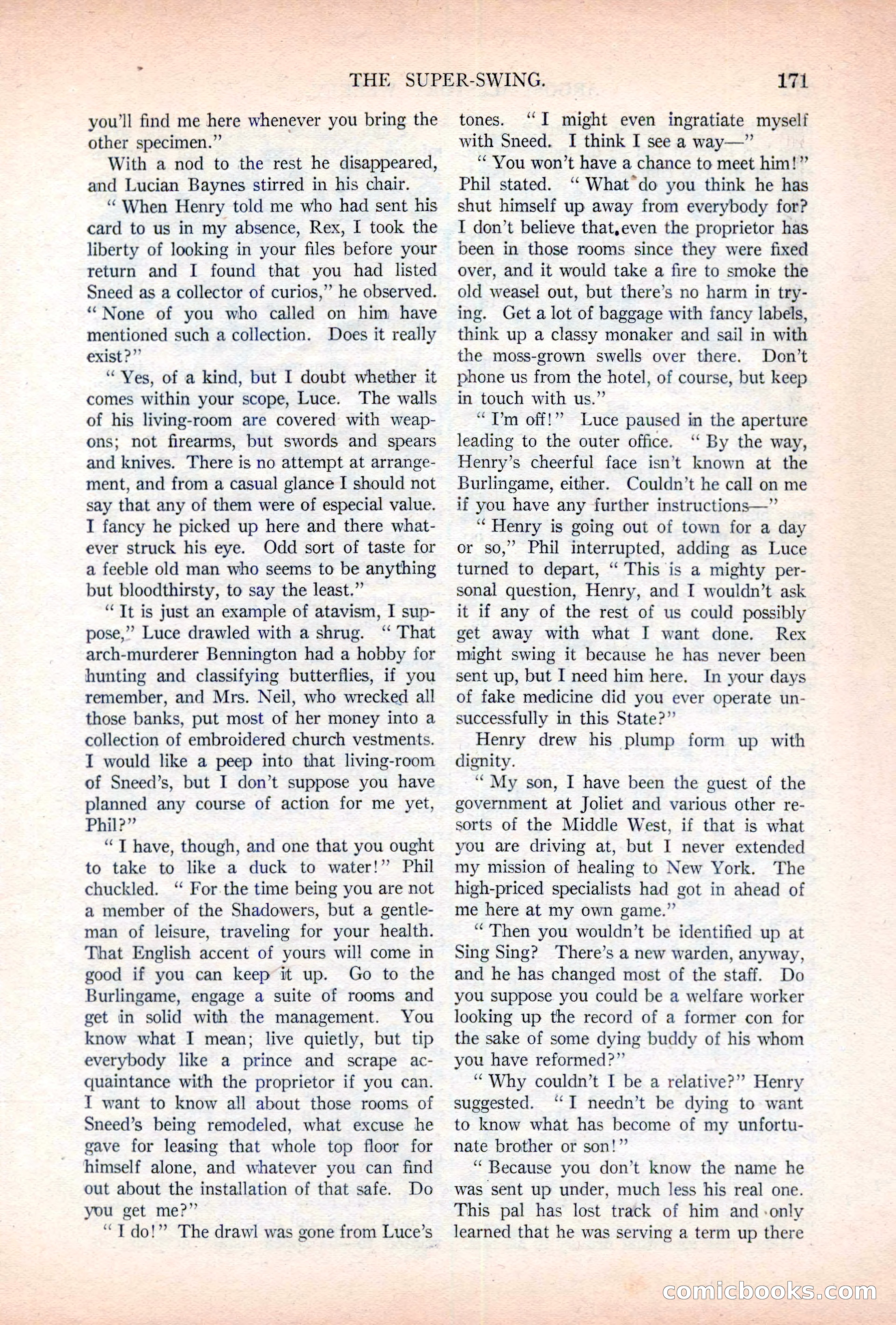 Argosy All-Story Weekly, November 5, 1921 — page 37 of 180