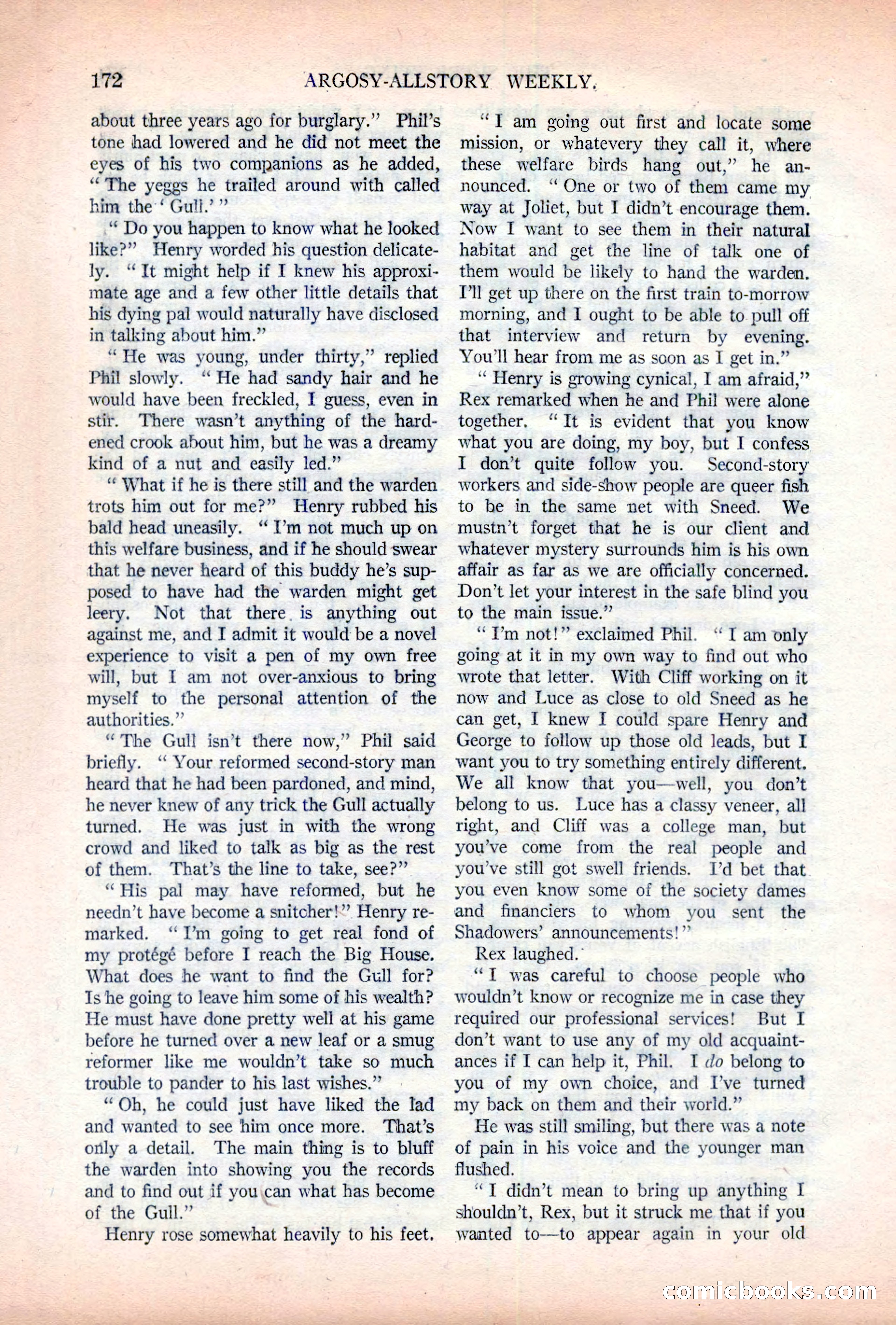 Argosy All-Story Weekly, November 5, 1921 — page 38 of 180