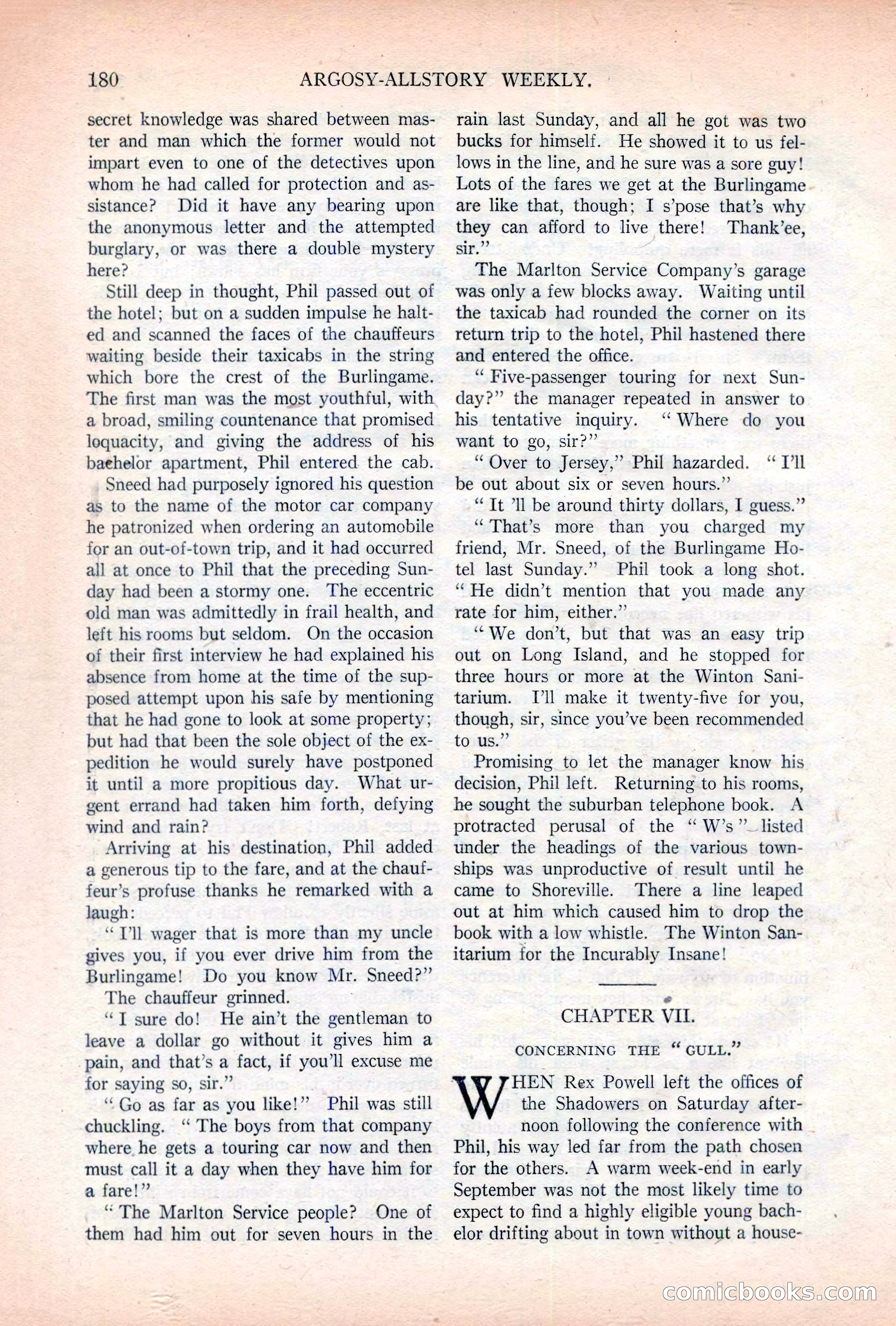 Argosy All-Story Weekly, November 5, 1921 — page 46 of 180