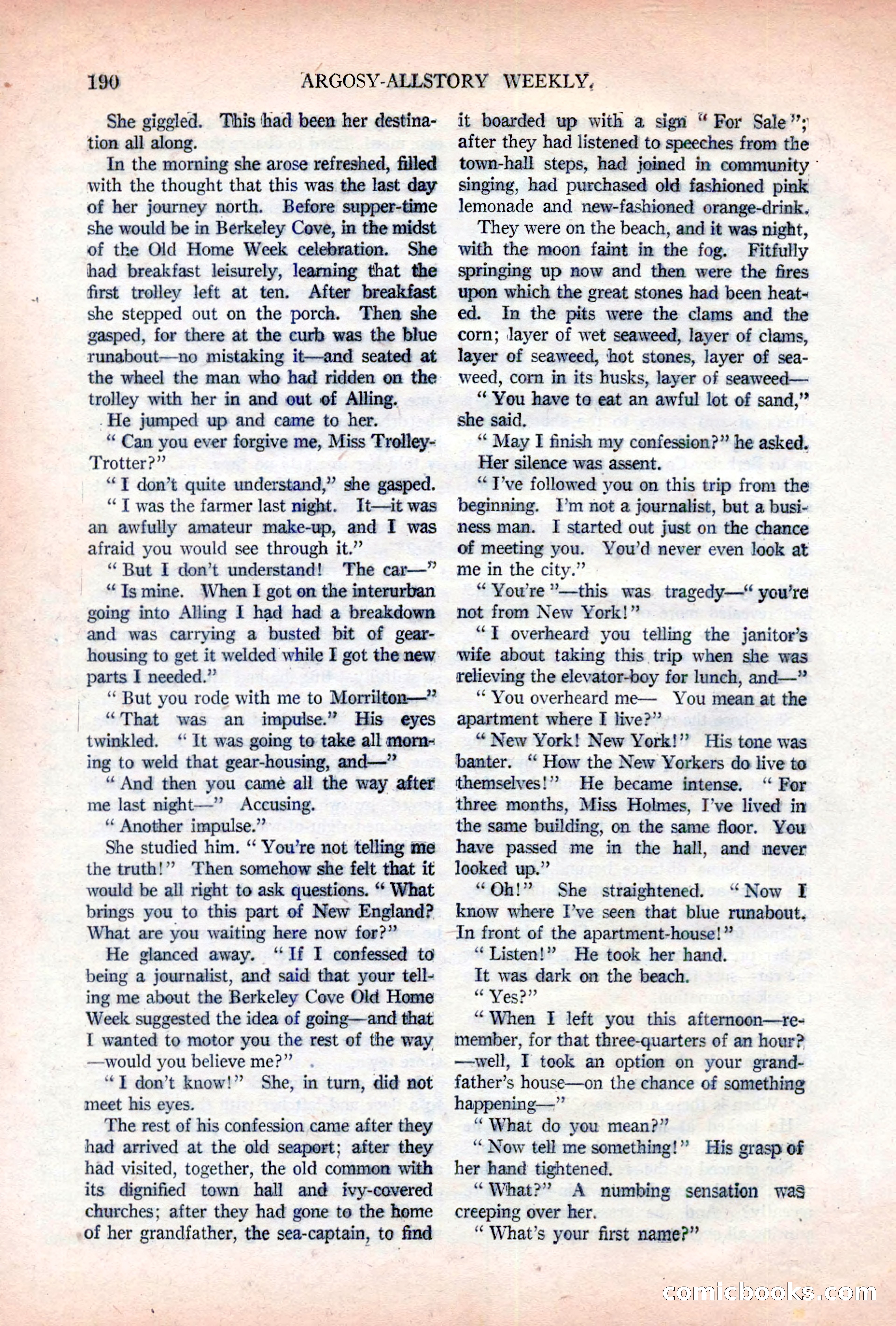 Argosy All-Story Weekly, November 5, 1921 — page 56 of 180