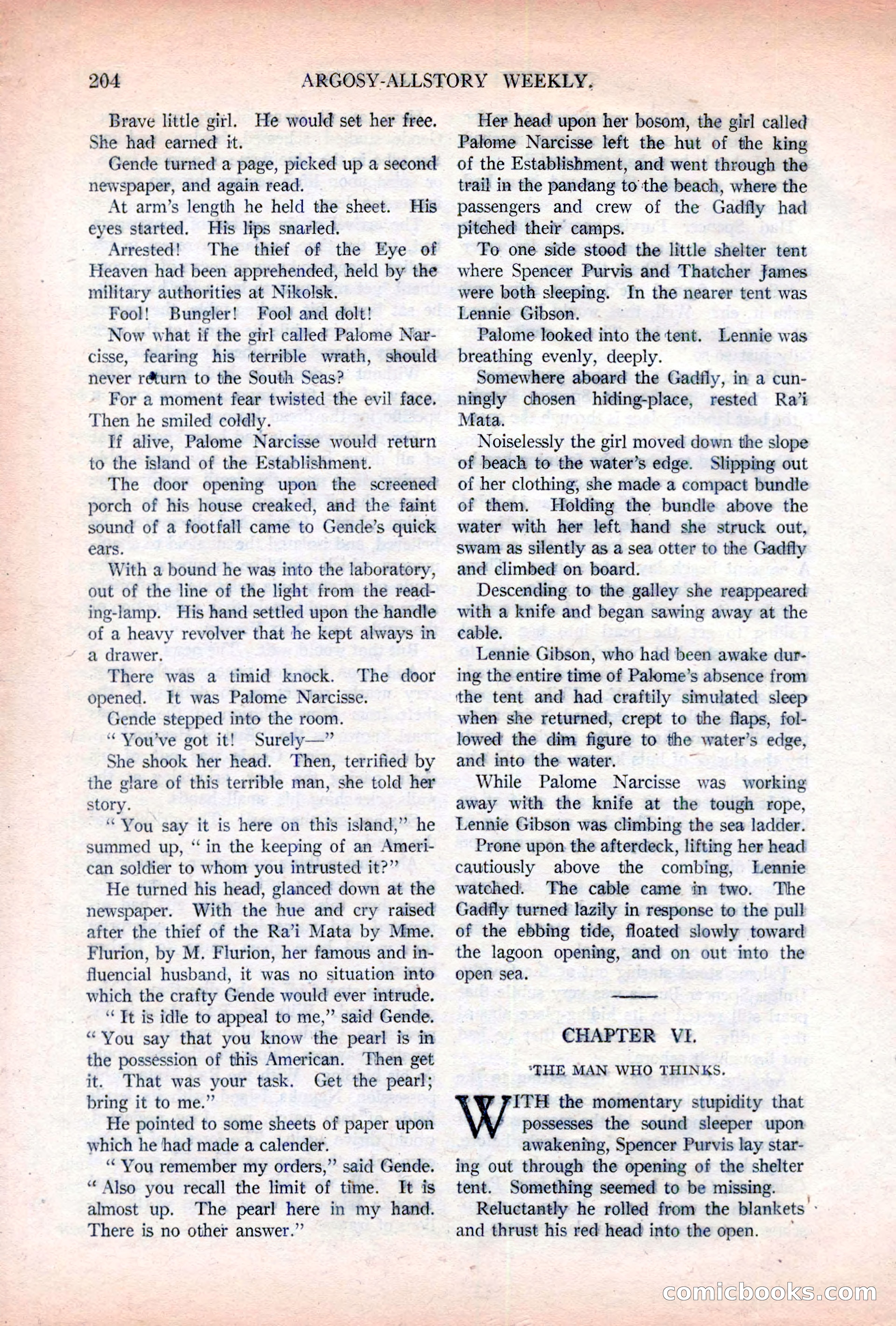 Argosy All-Story Weekly, November 5, 1921 — page 70 of 180